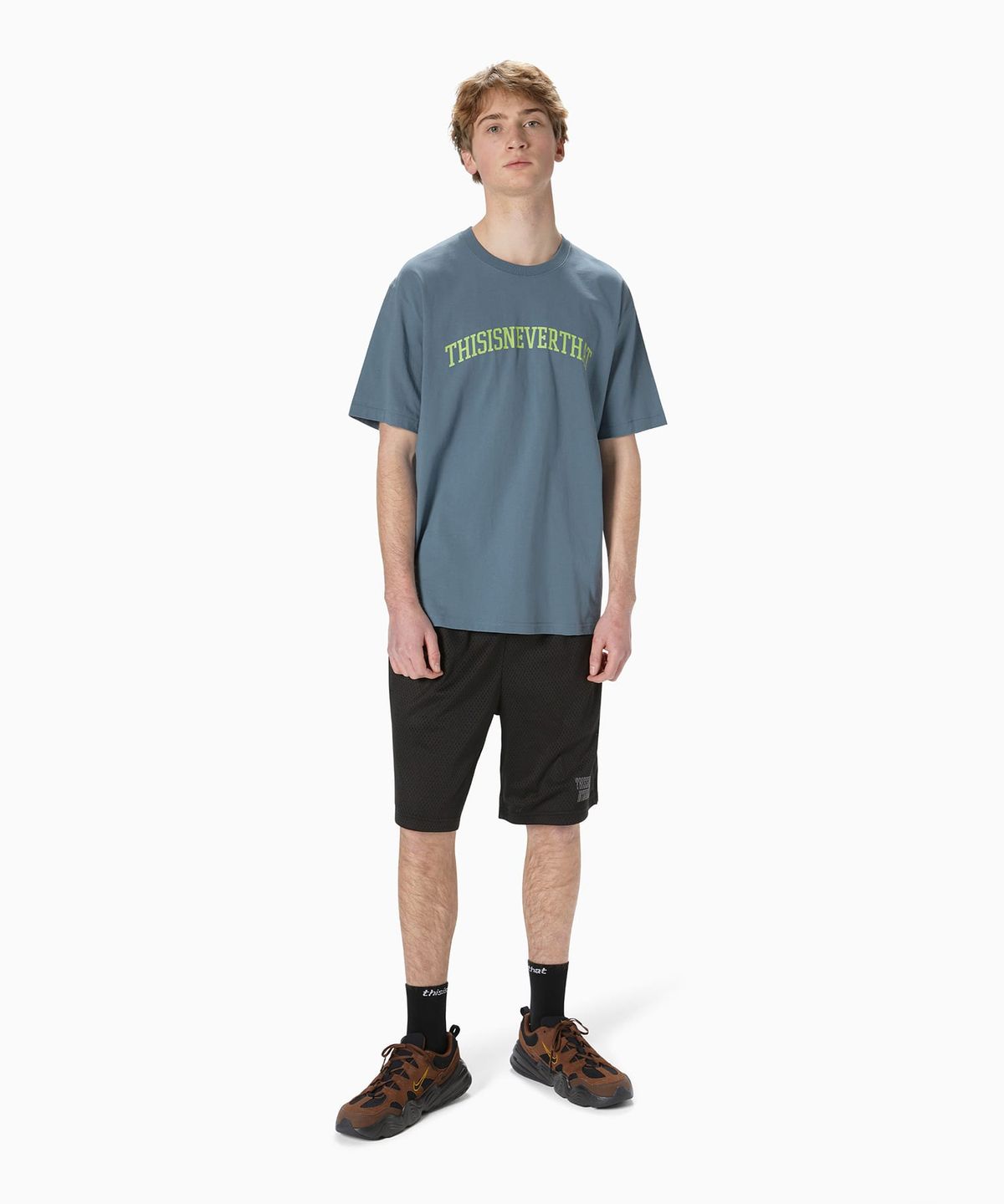 디스이즈네버댓(THISISNEVERTHAT) Arch-Logo Tee Slate