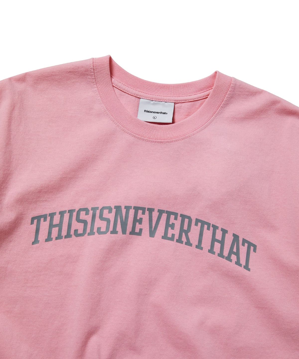 디스이즈네버댓(THISISNEVERTHAT) Arch-Logo Tee Pink