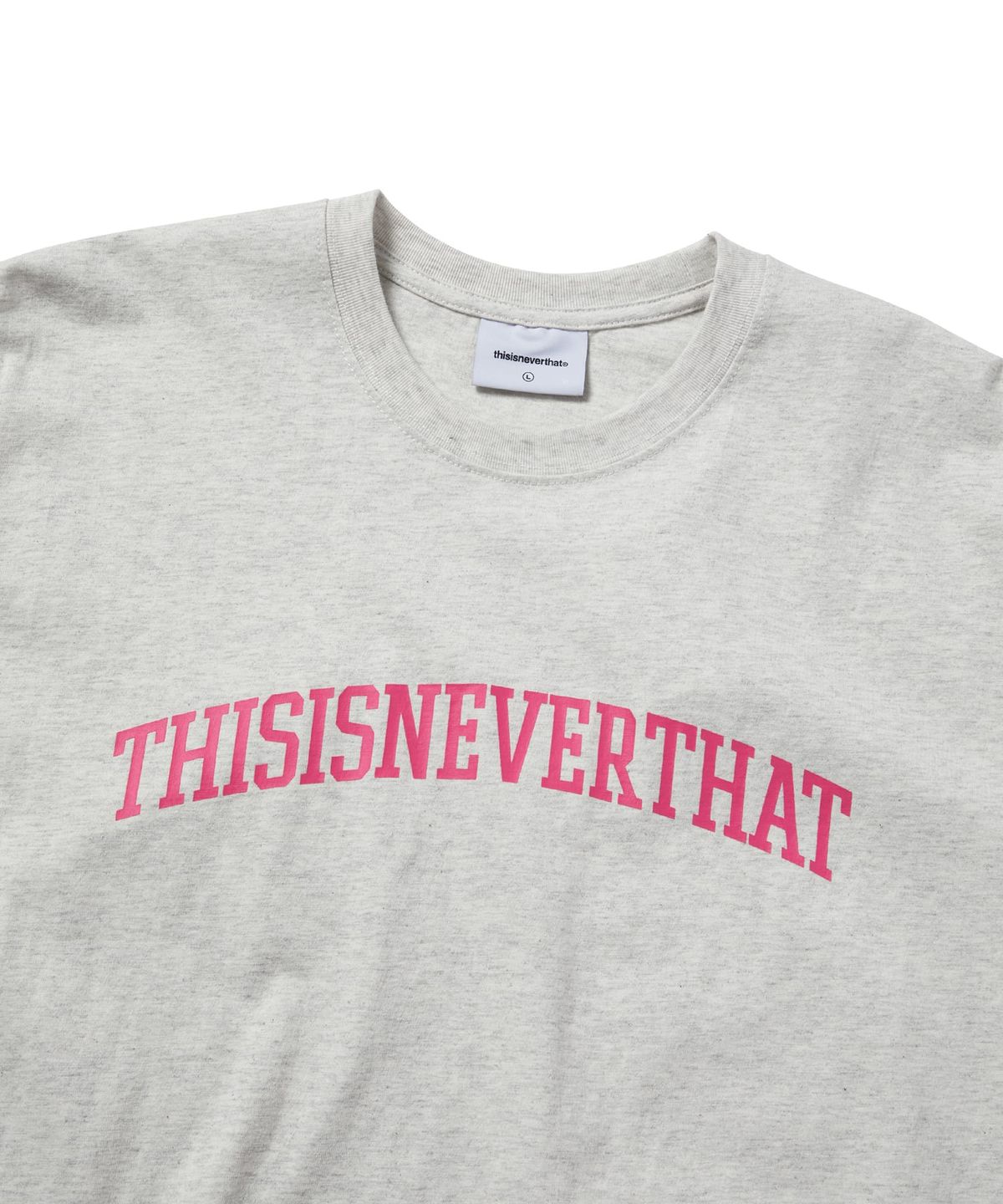 디스이즈네버댓(THISISNEVERTHAT) Arch-Logo Tee Oatmeal