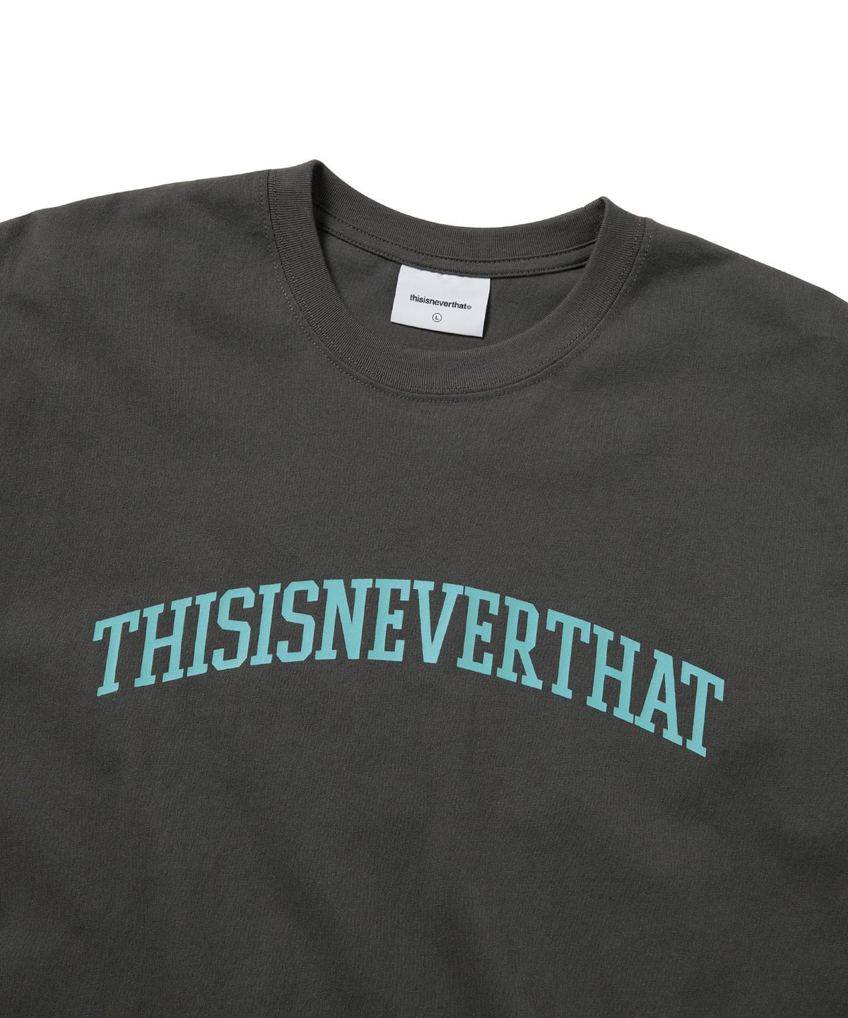 디스이즈네버댓(THISISNEVERTHAT) Arch-Logo Tee Charcoal