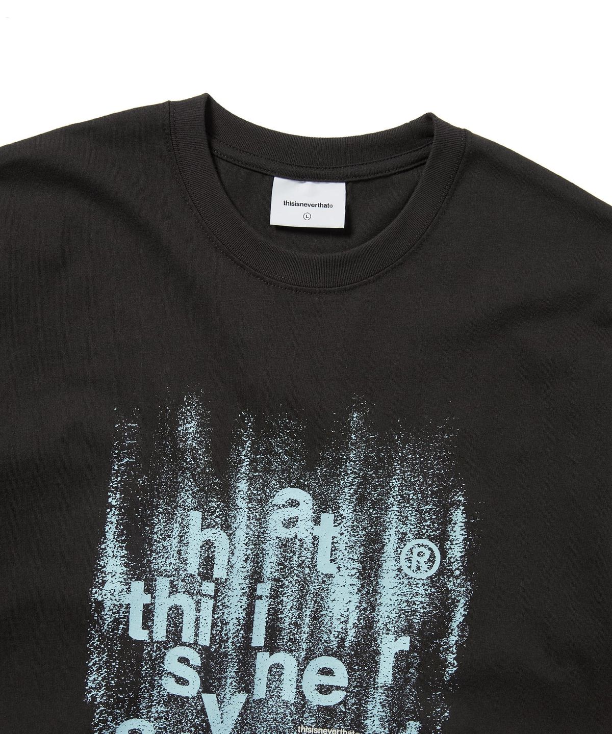 디스이즈네버댓(THISISNEVERTHAT) (SS25) Brushed Paint Tee Black