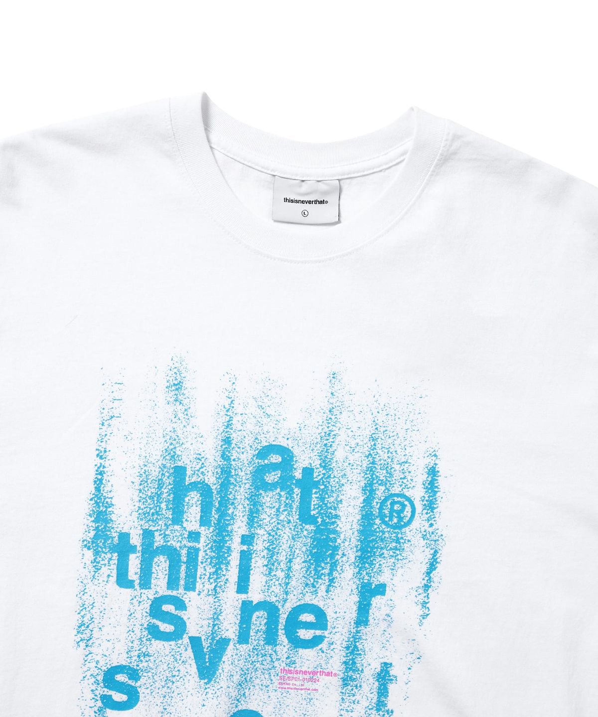 디스이즈네버댓(THISISNEVERTHAT) (SS25) Brushed Paint Tee White