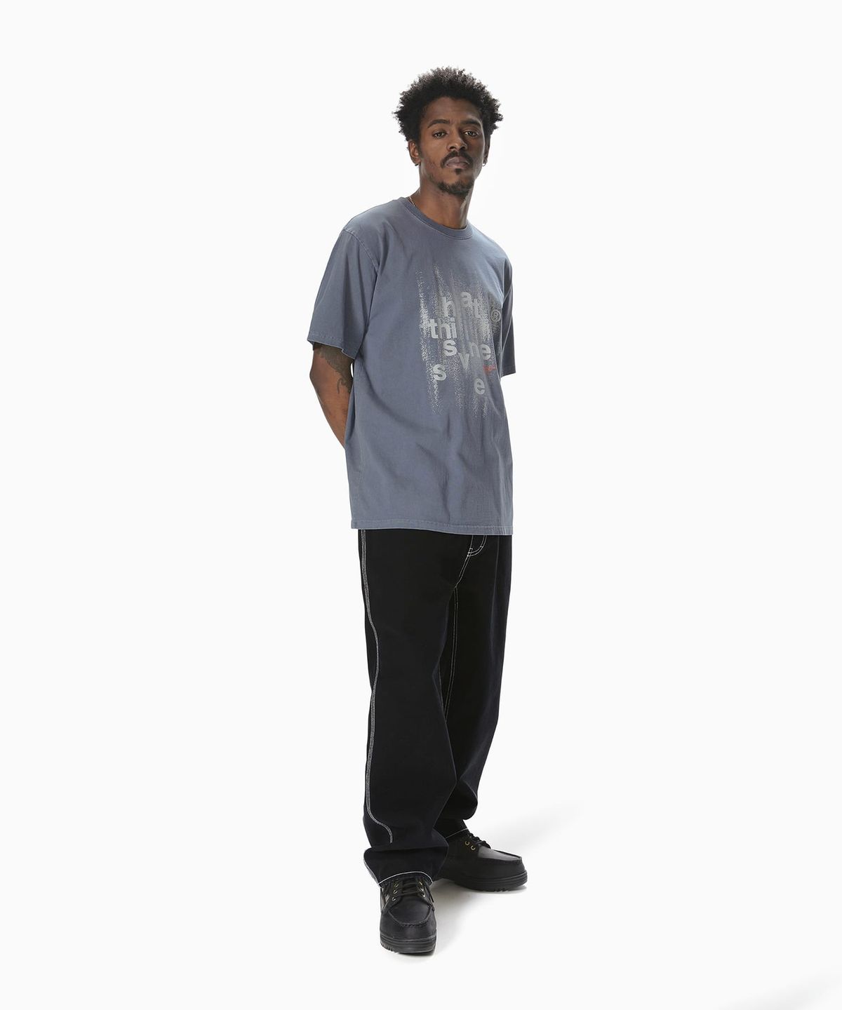 디스이즈네버댓(THISISNEVERTHAT) Brushed Paint Tee Ink