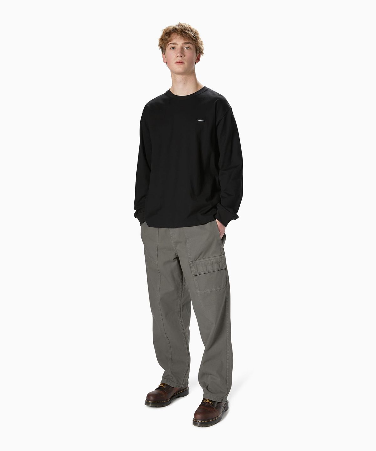 디스이즈네버댓(THISISNEVERTHAT) (SS25) T.N.T. Classic HDP L/S Tee Black