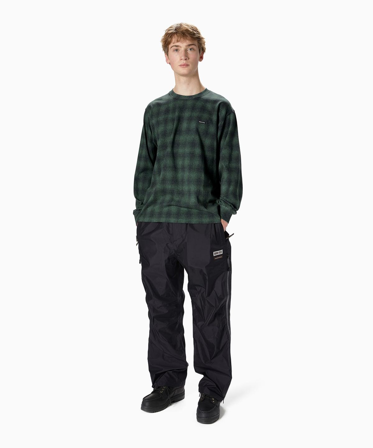 디스이즈네버댓(THISISNEVERTHAT) T.N.T. Classic HDP L/S Tee Shadow Plaid