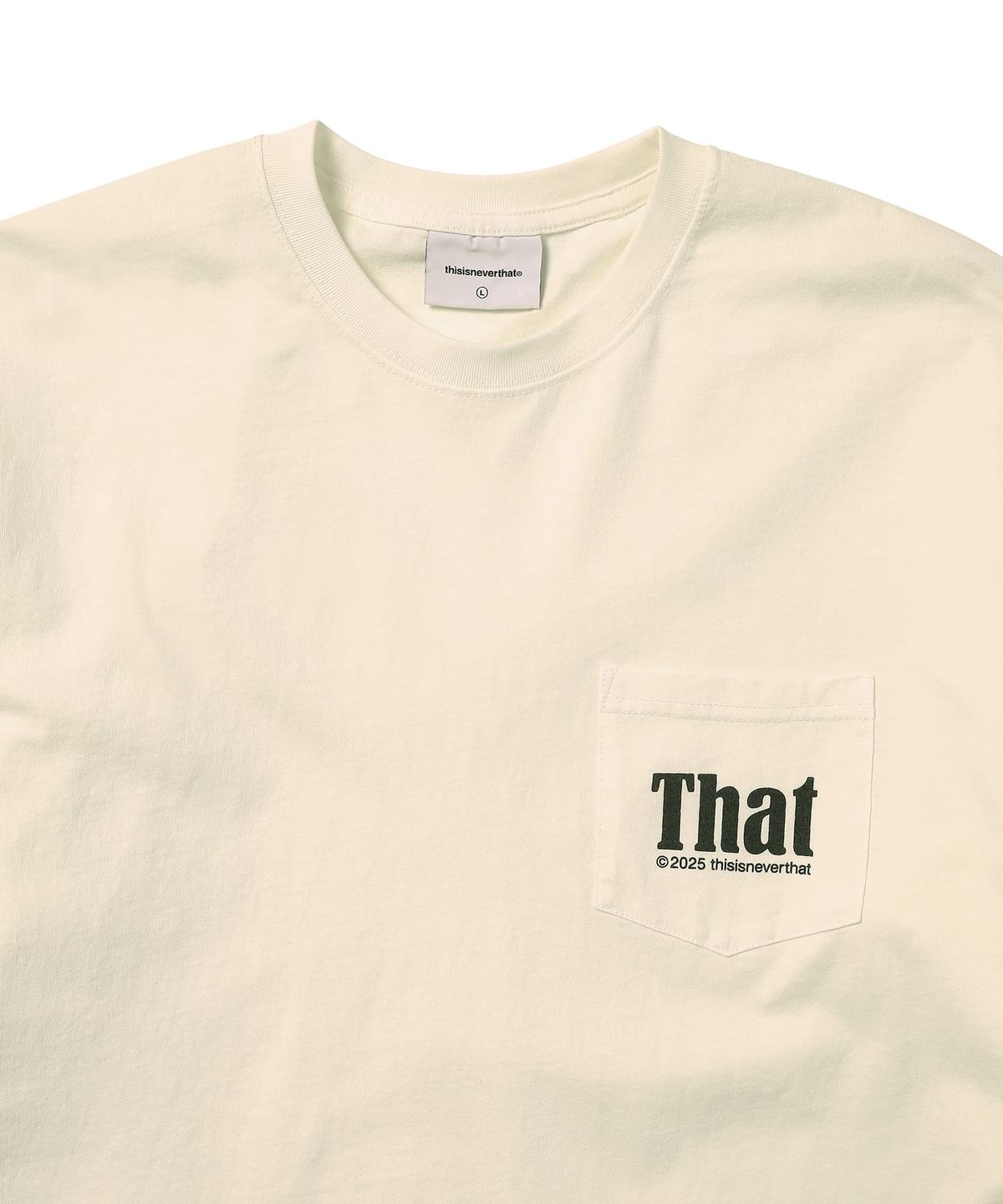 디스이즈네버댓(THISISNEVERTHAT) That Pocket L/S Tee Ivory