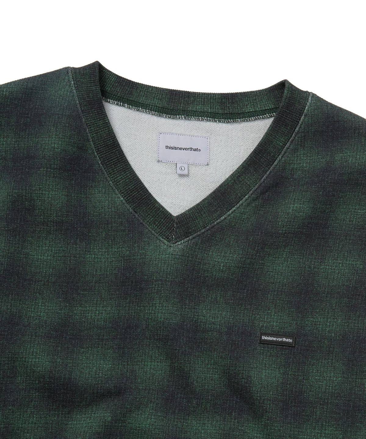 디스이즈네버댓(THISISNEVERTHAT) T.N.T. Classic HDP V Neck Vest Shadow Plaid