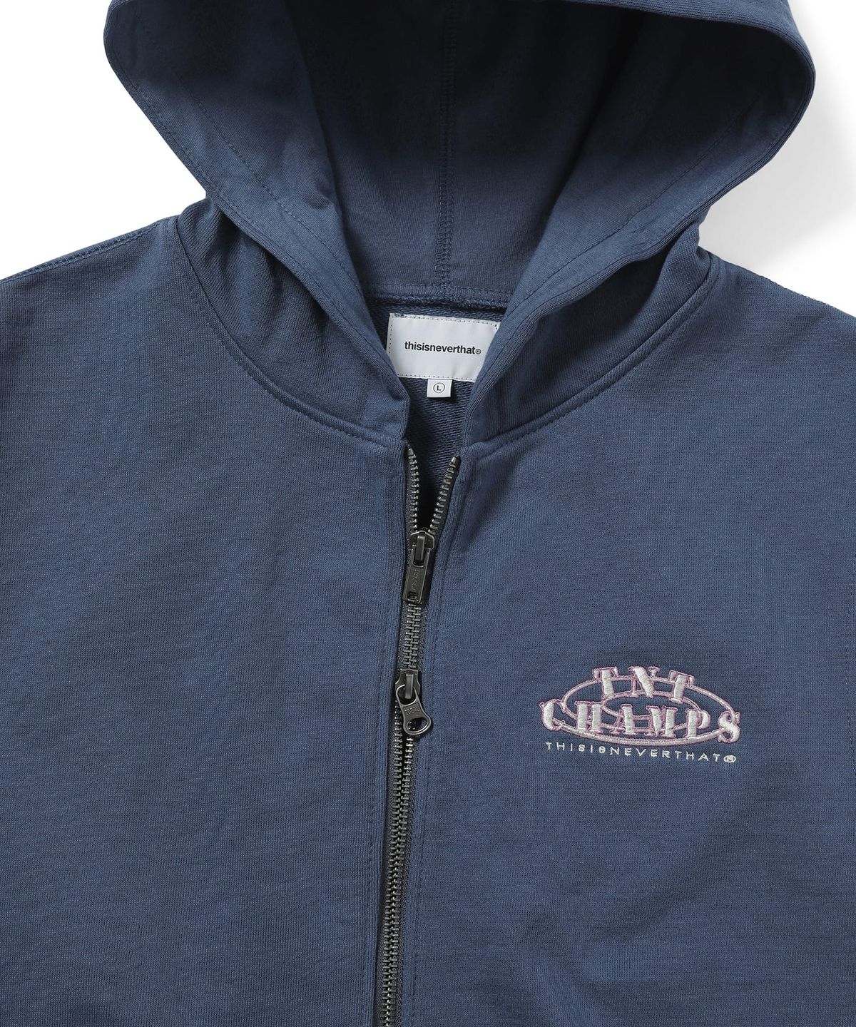 디스이즈네버댓(THISISNEVERTHAT) Sleeveless Zip Up Hoodie Deep Water