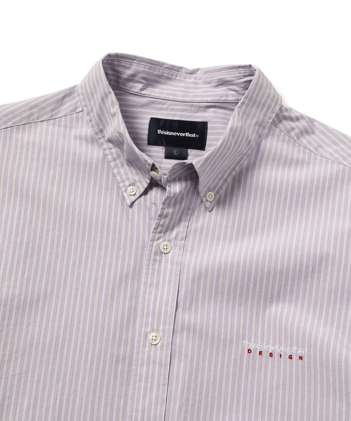 디스이즈네버댓(THISISNEVERTHAT) DSN Striped Shirt Lilac