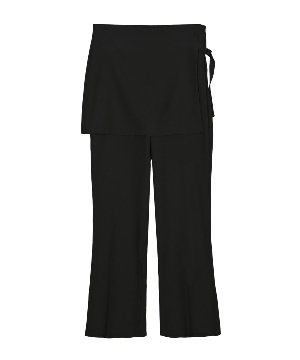 닉앤니콜(NICK&NICOLE) BOOTCUT LAYERED PANTSKIRT_BLACK