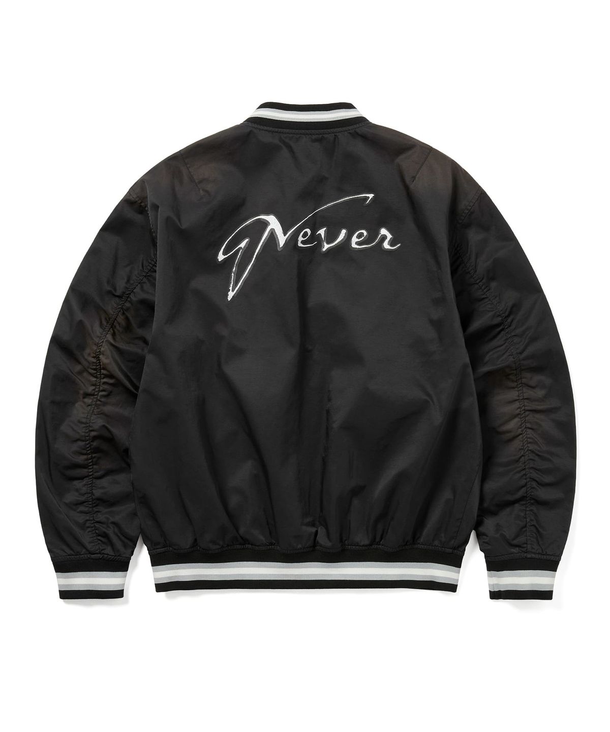 디스이즈네버댓(THISISNEVERTHAT) Faded Stadium Jacket Black