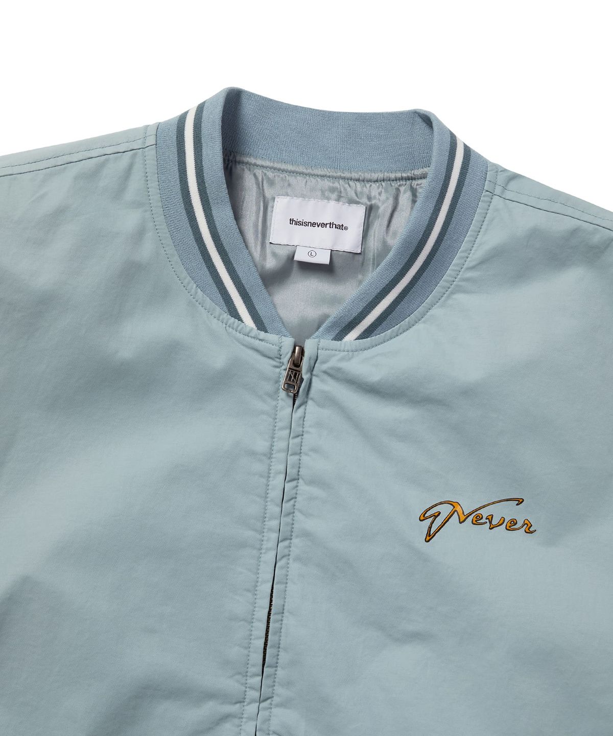 디스이즈네버댓(THISISNEVERTHAT) Faded Stadium Jacket Blue