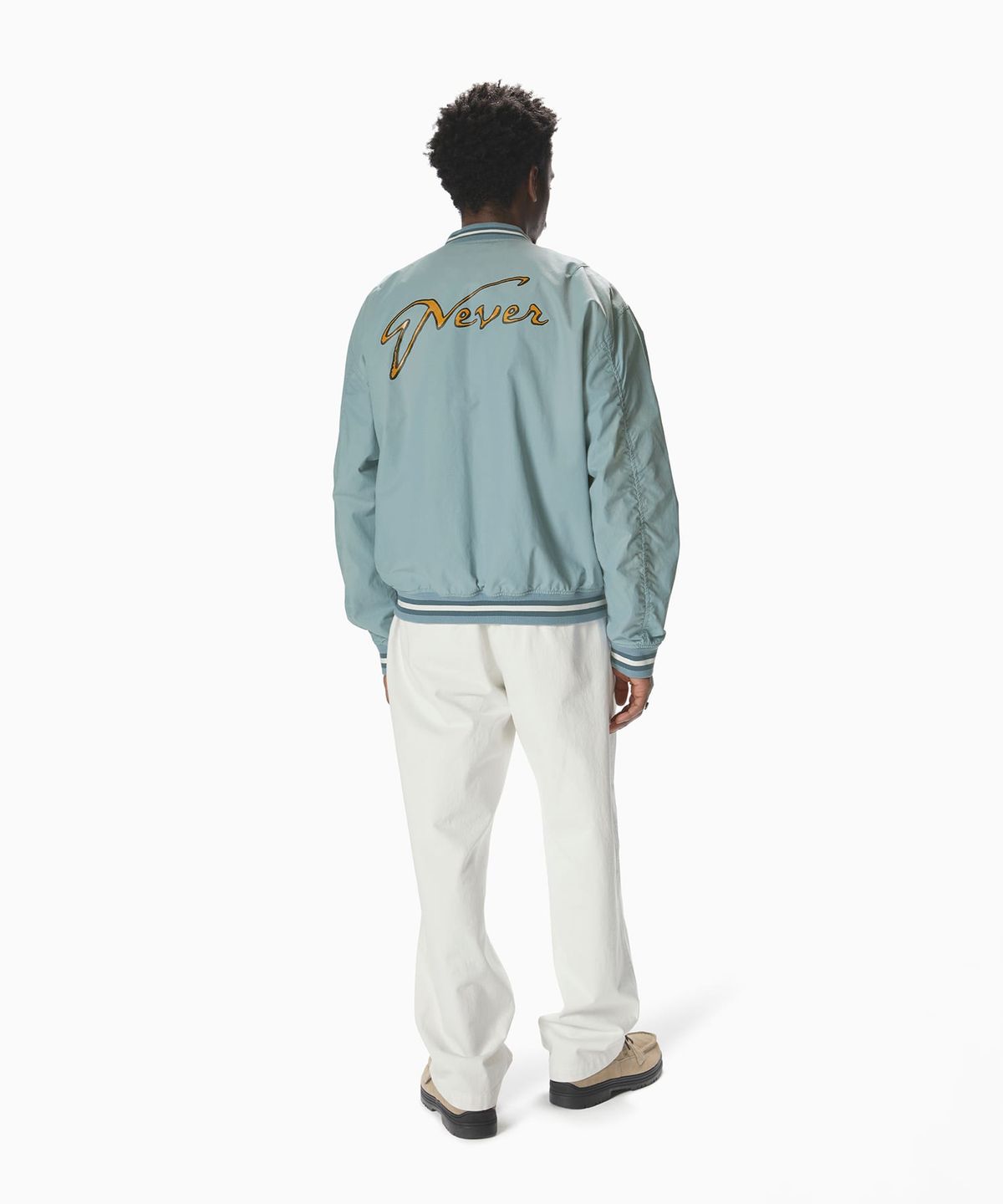 디스이즈네버댓(THISISNEVERTHAT) Faded Stadium Jacket Blue