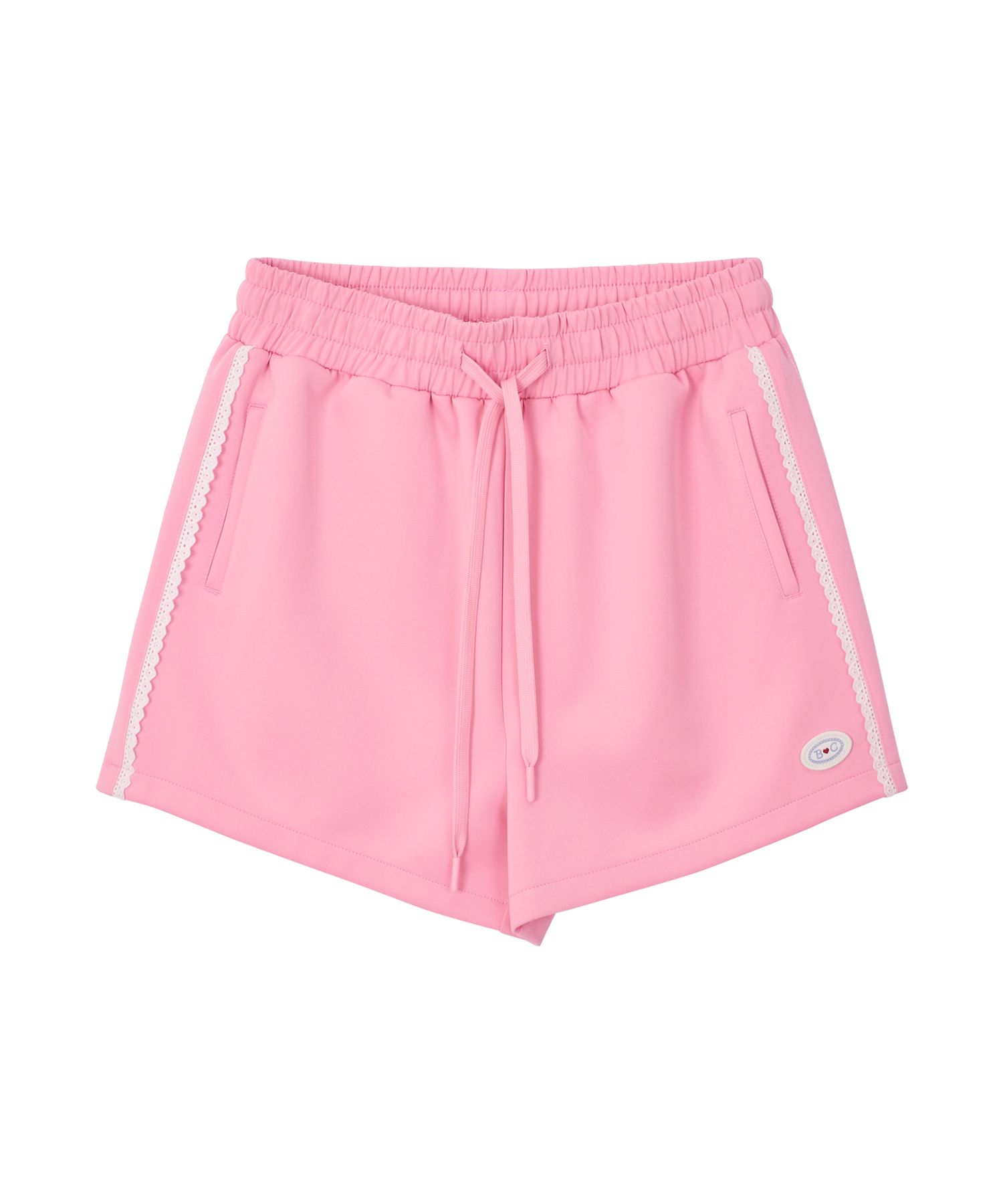 ★BITTER CELLS☆MARY JERSEY LACE SHORTS MUSINSA | BITTERCELLS Marie Jersey Lace Shorts - Pink
