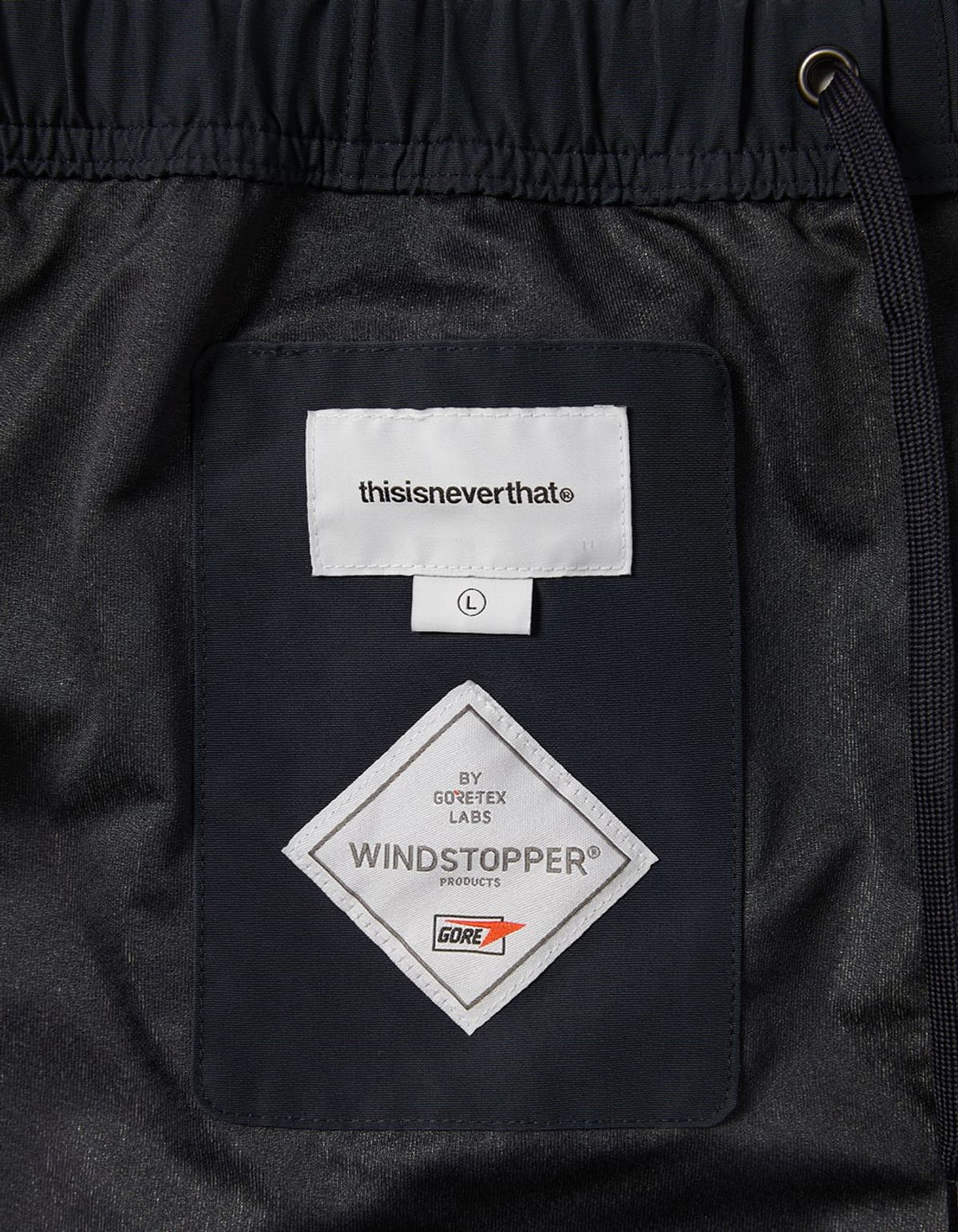 디스이즈네버댓(THISISNEVERTHAT) GORE-TEX WINDSTOPPER® Track Short Navy