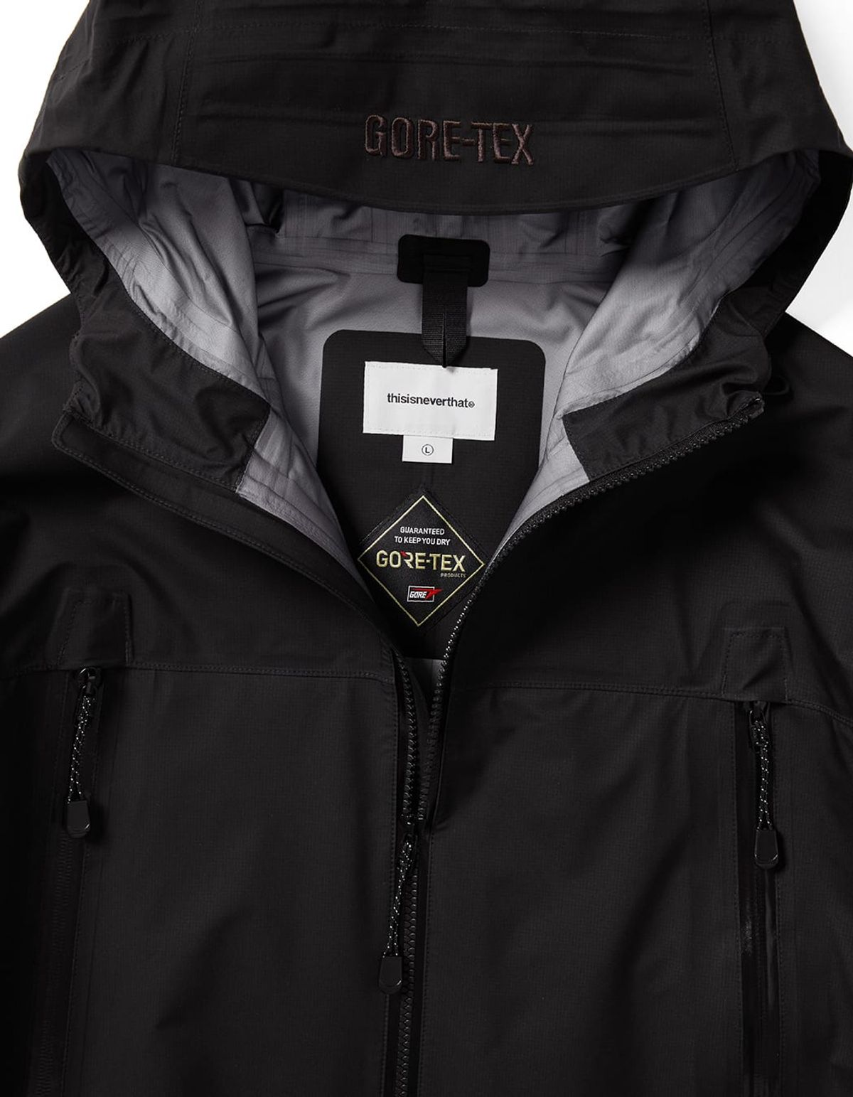 디스이즈네버댓(THISISNEVERTHAT) GORE-TEX 3L Lightweight Jacket Black
