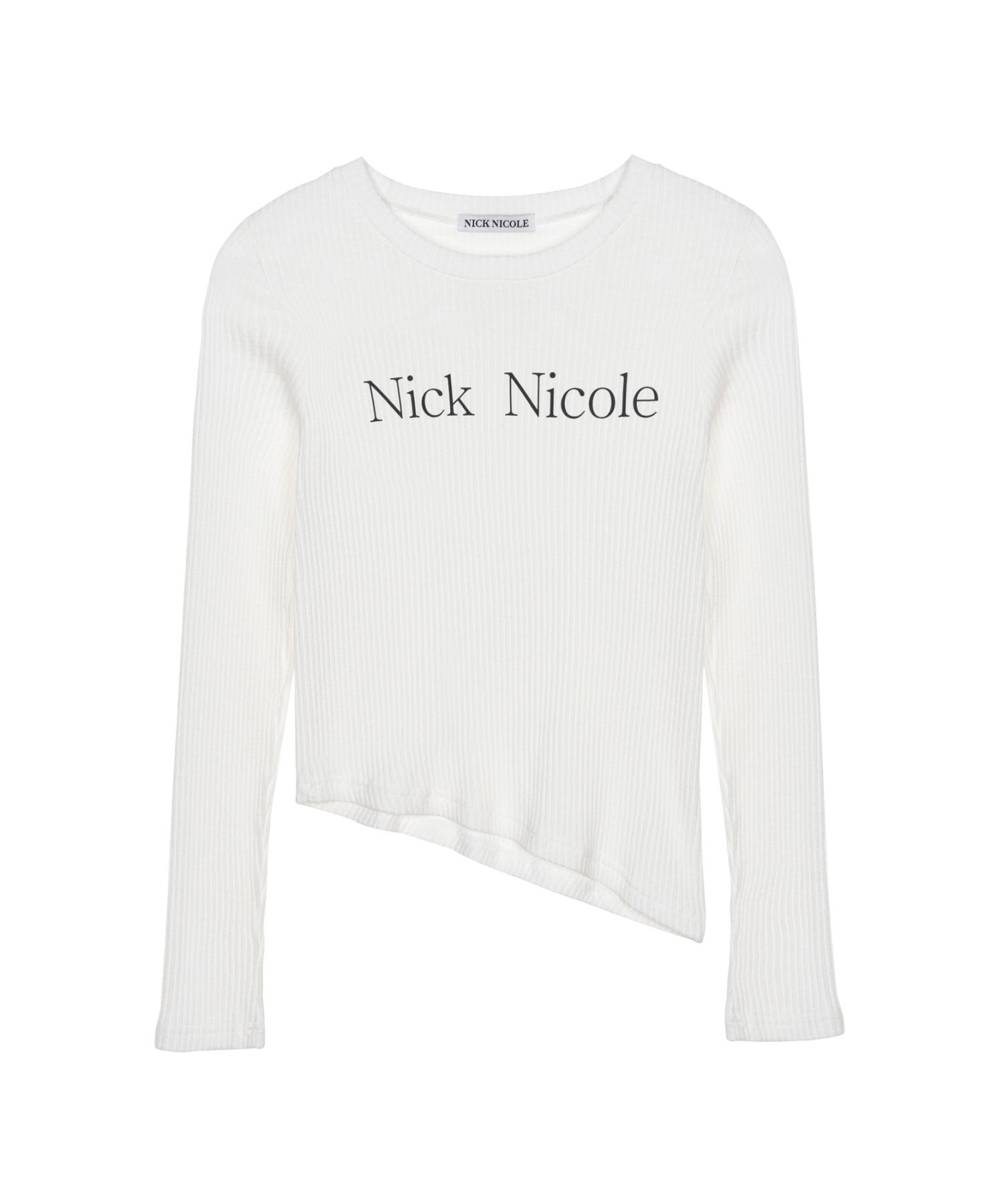 【NICK&NICOLE】 OBLIQUE LINE LONG SLEEVE TOP TOP / 追跡付 MUSINSA | NICK&NICOLE OBLIQUE LINE LONG SLEEVE TOP_IVORY