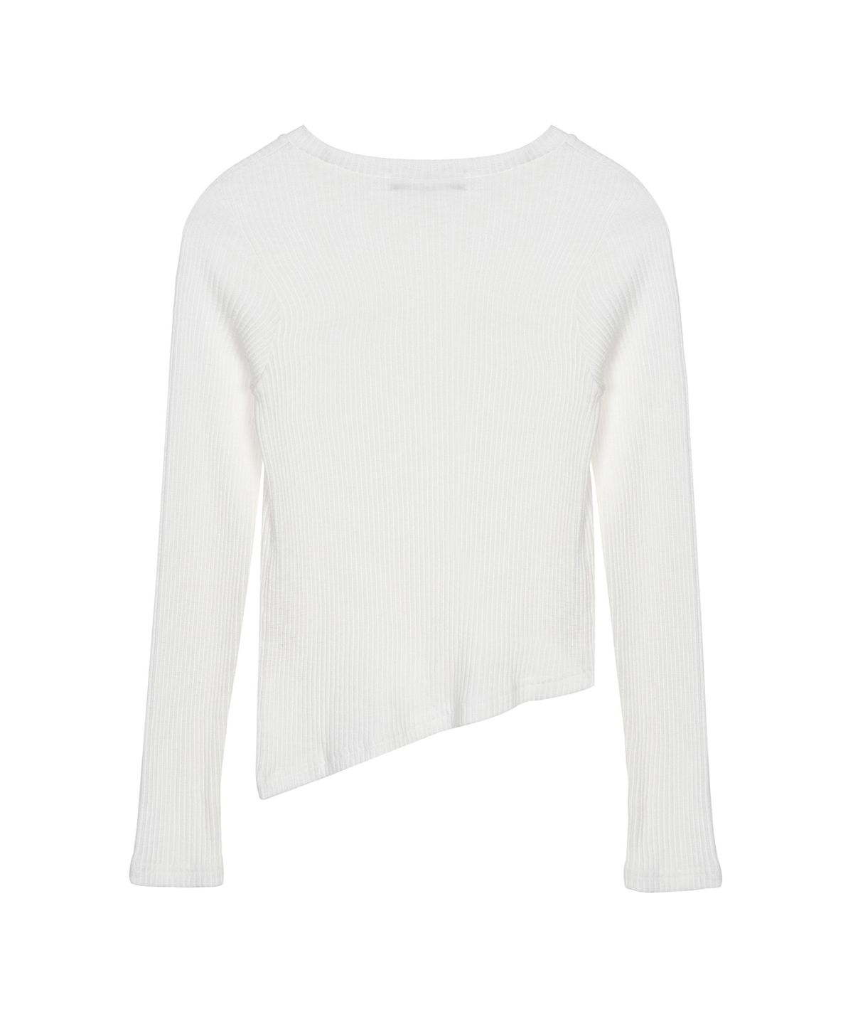 닉앤니콜(NICK&NICOLE) OBLIQUE LINE LONG SLEEVE TOP_IVORY