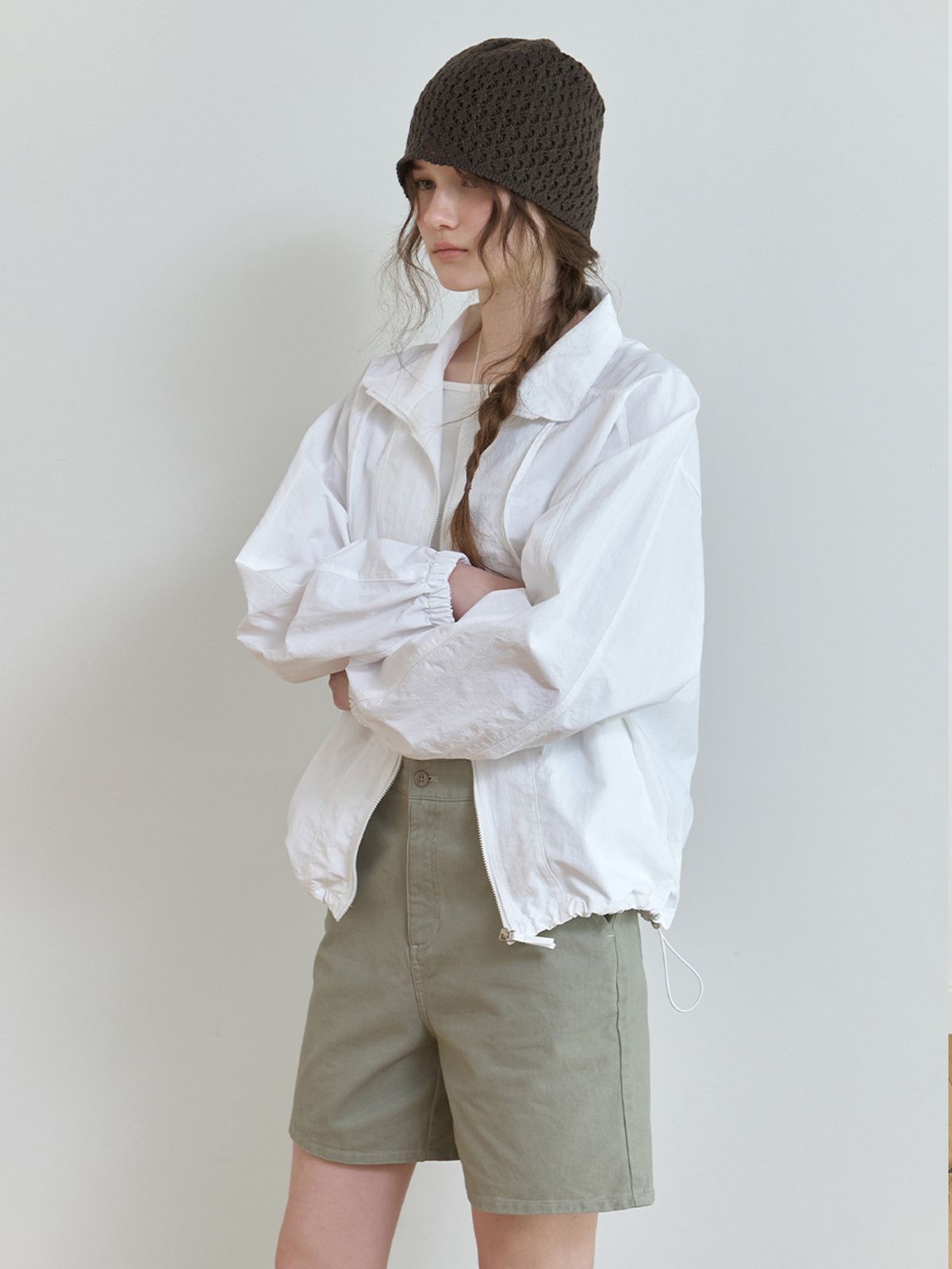 더미튼(THEMITTEN) Sooty half pants (vintage pale khaki)
