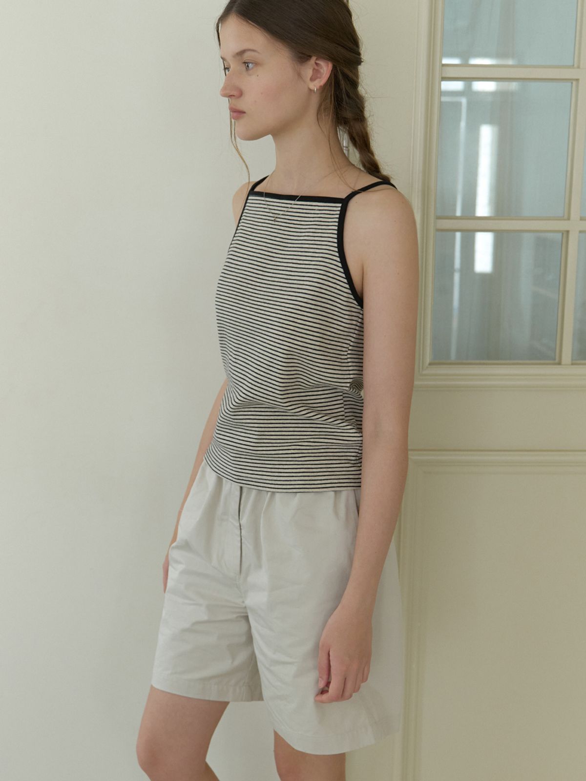 더미튼(THEMITTEN) Grin stripe sleeveless (oatmeal)