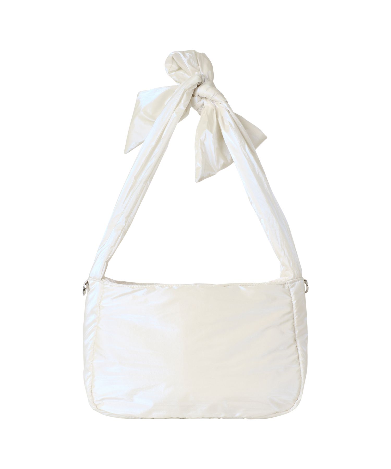 MUSINSA | BITTERCELLS Cloudy Ruffle Bag-Pearl