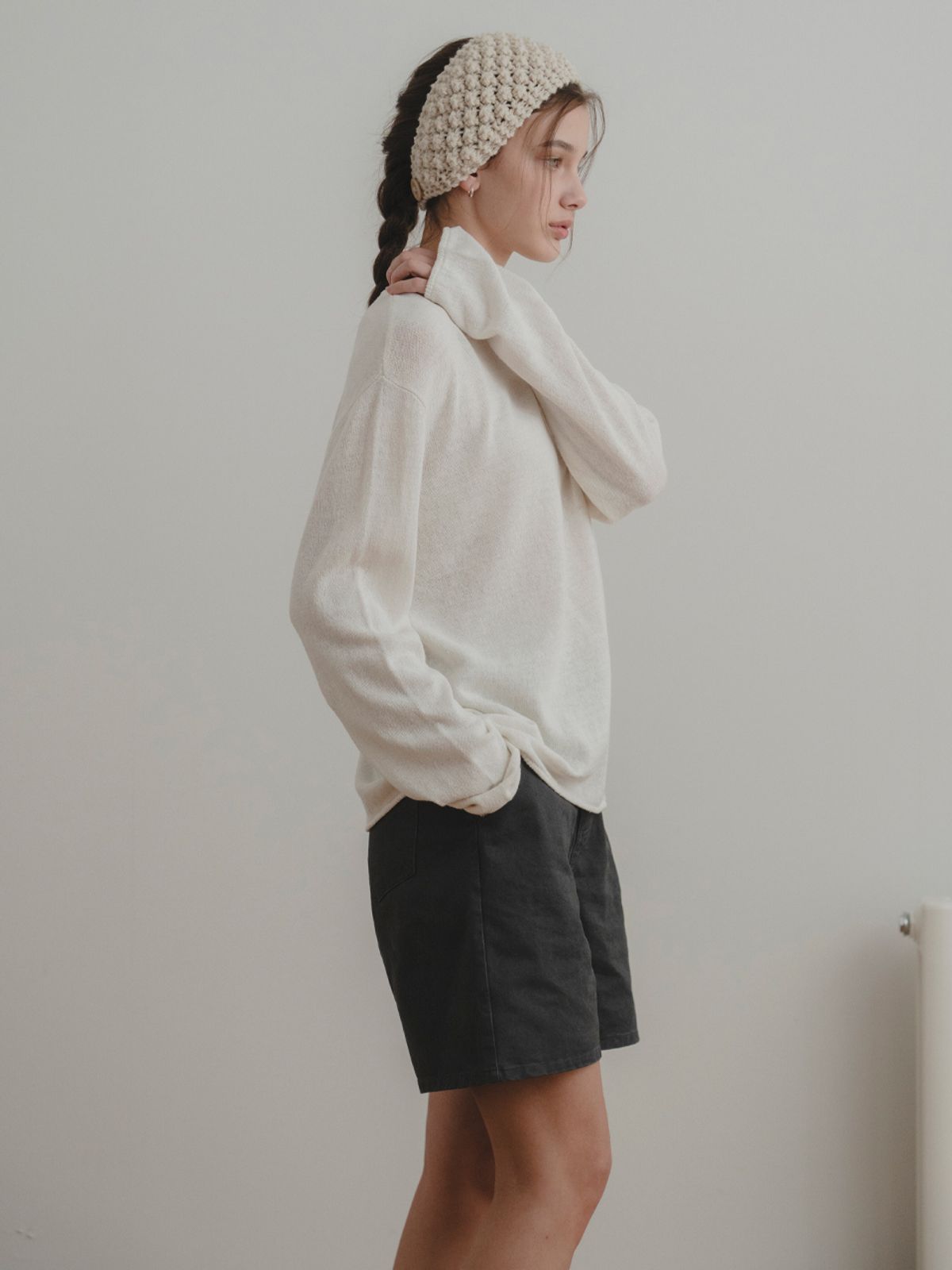 더미튼(THEMITTEN) Souffle round knit (ivory)