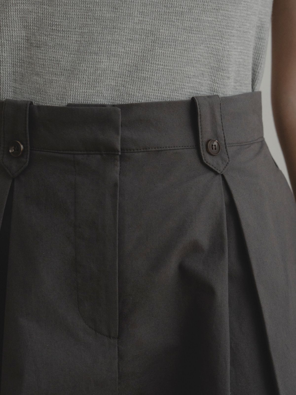 더미튼(THEMITTEN) Peanut midi skirt (bark)