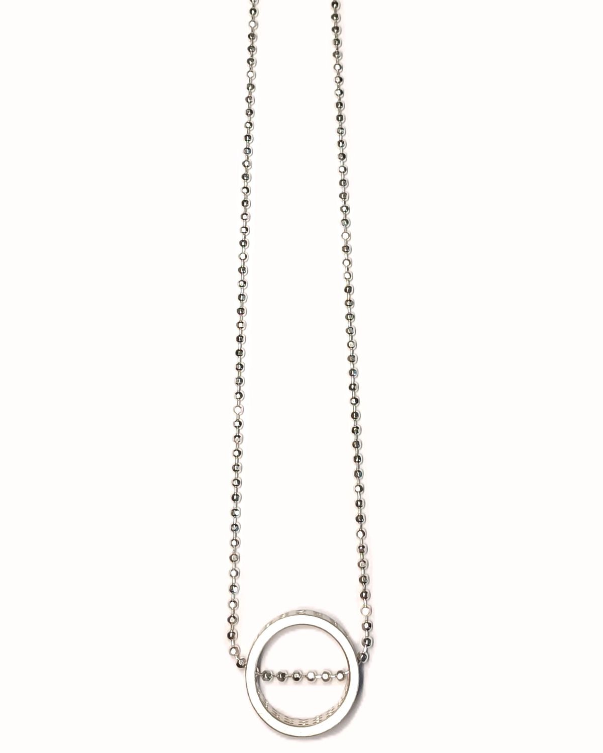 르네오브제(RENEOBJET) WIN  CIRCLE RING NECKLACE SET [STERLING SILVER]반지 포인트 925 목걸이 세트