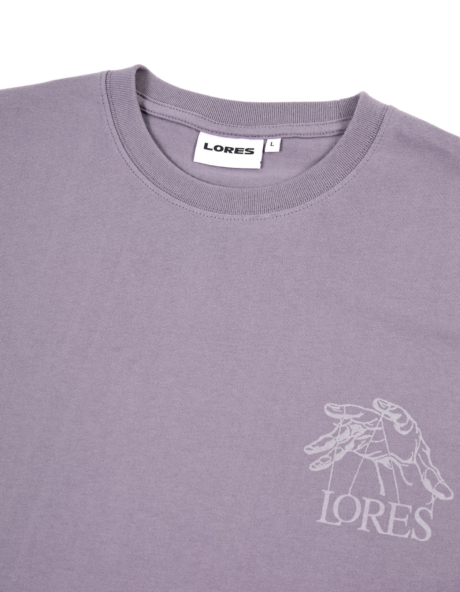 MUSINSA | LORES Puppet Logo L/S Tee - Purple