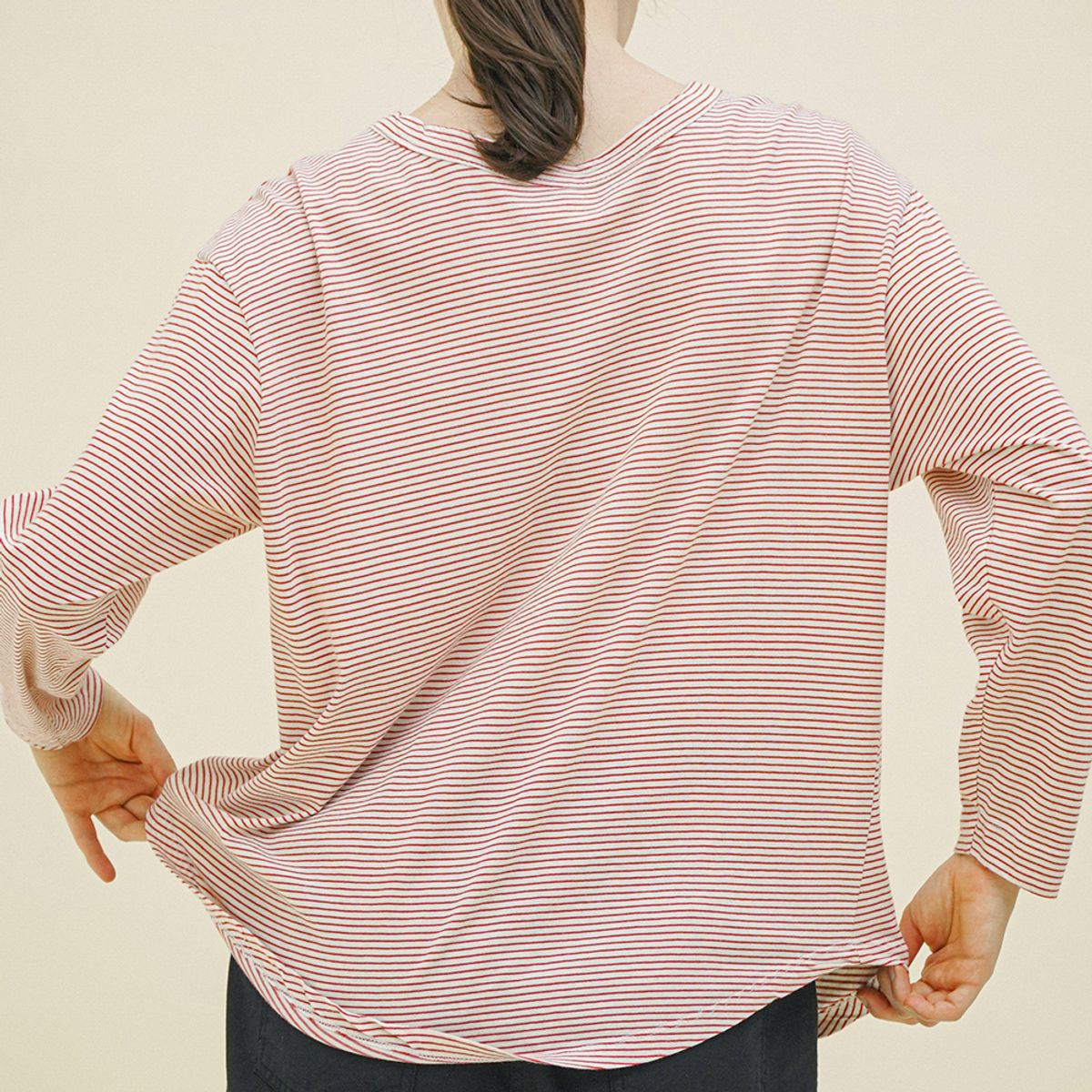 치키타(CHIQUITA) [25봄] 스트라이프 9부 T 레드 251607TRD
