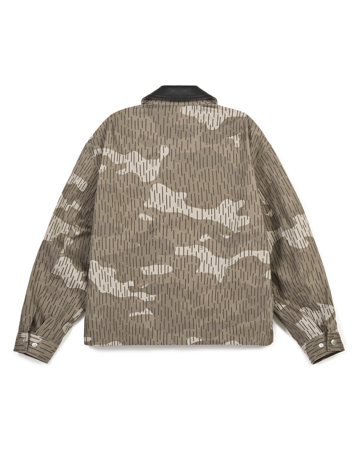 로어즈(LORES) Cotton Zip Work Jacket - Rain Camo