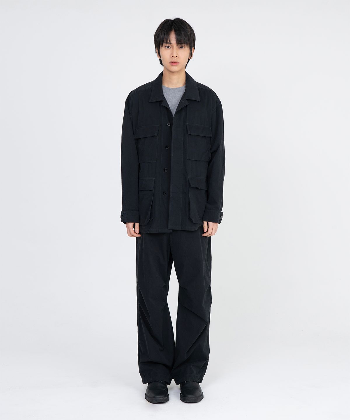 브라운야드(BROWNYARD) 워시드 BDU 자켓, 블랙