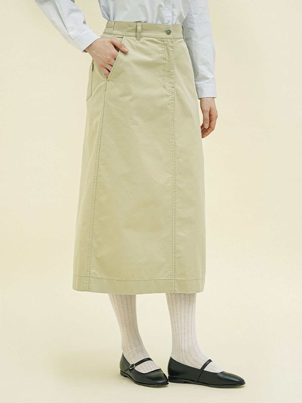 치키타(CHIQUITA) [25봄] 치노 스커트 베이지 251403SBE