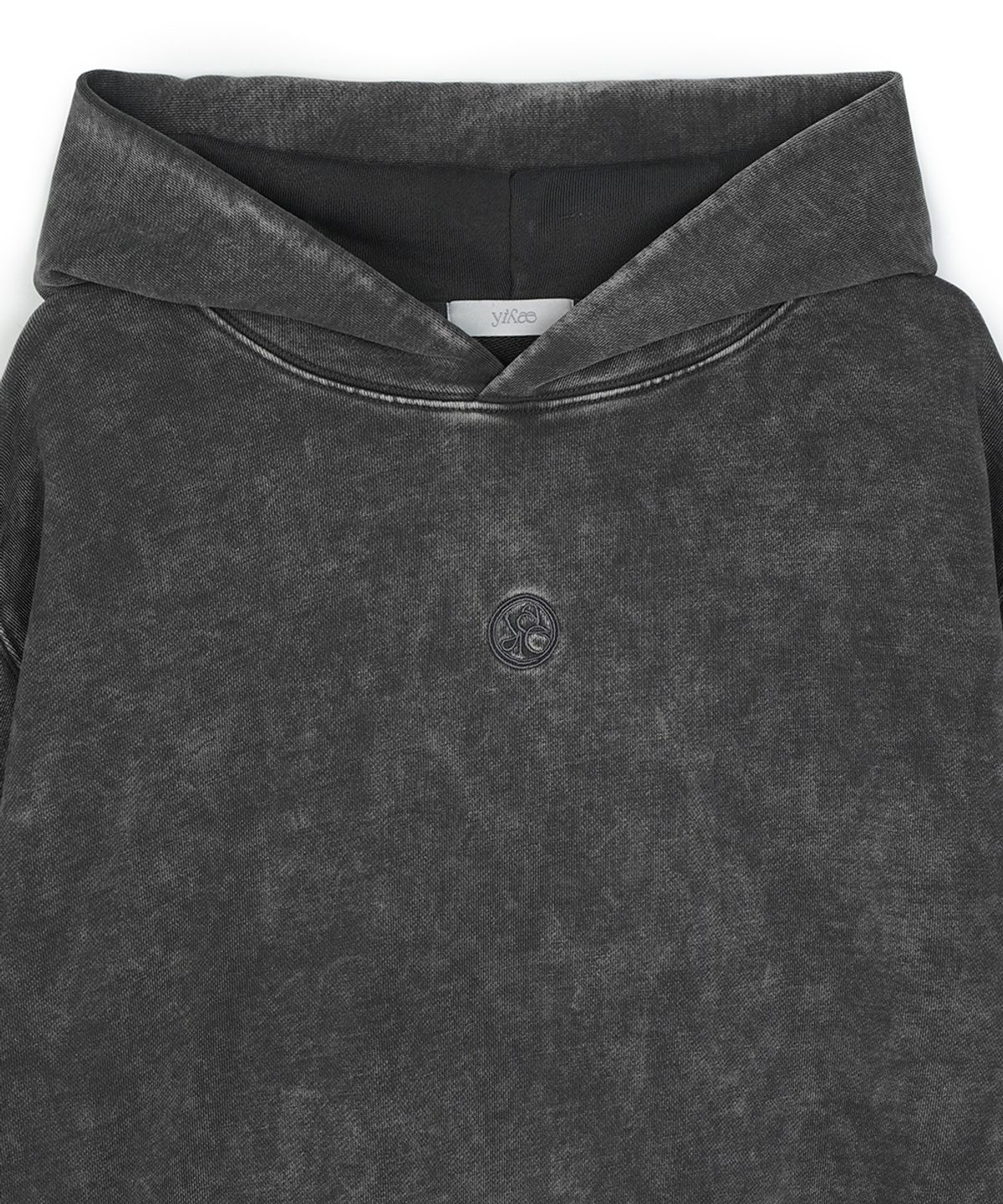 이예(YIYAE) Marvle Washed Signet Hoodie Gray