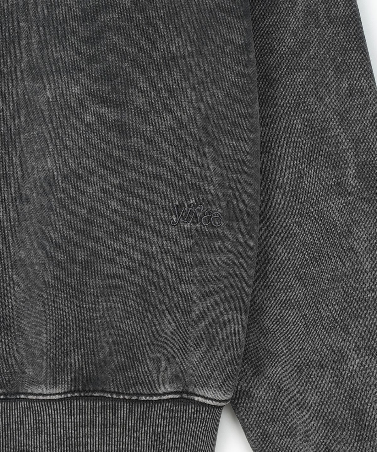 이예(YIYAE) Marvle Washed Signet Hoodie Gray