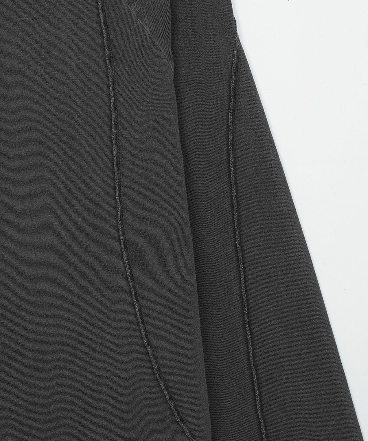 이예(YIYAE) Washed Spiral Seam Long Sleeve Gray