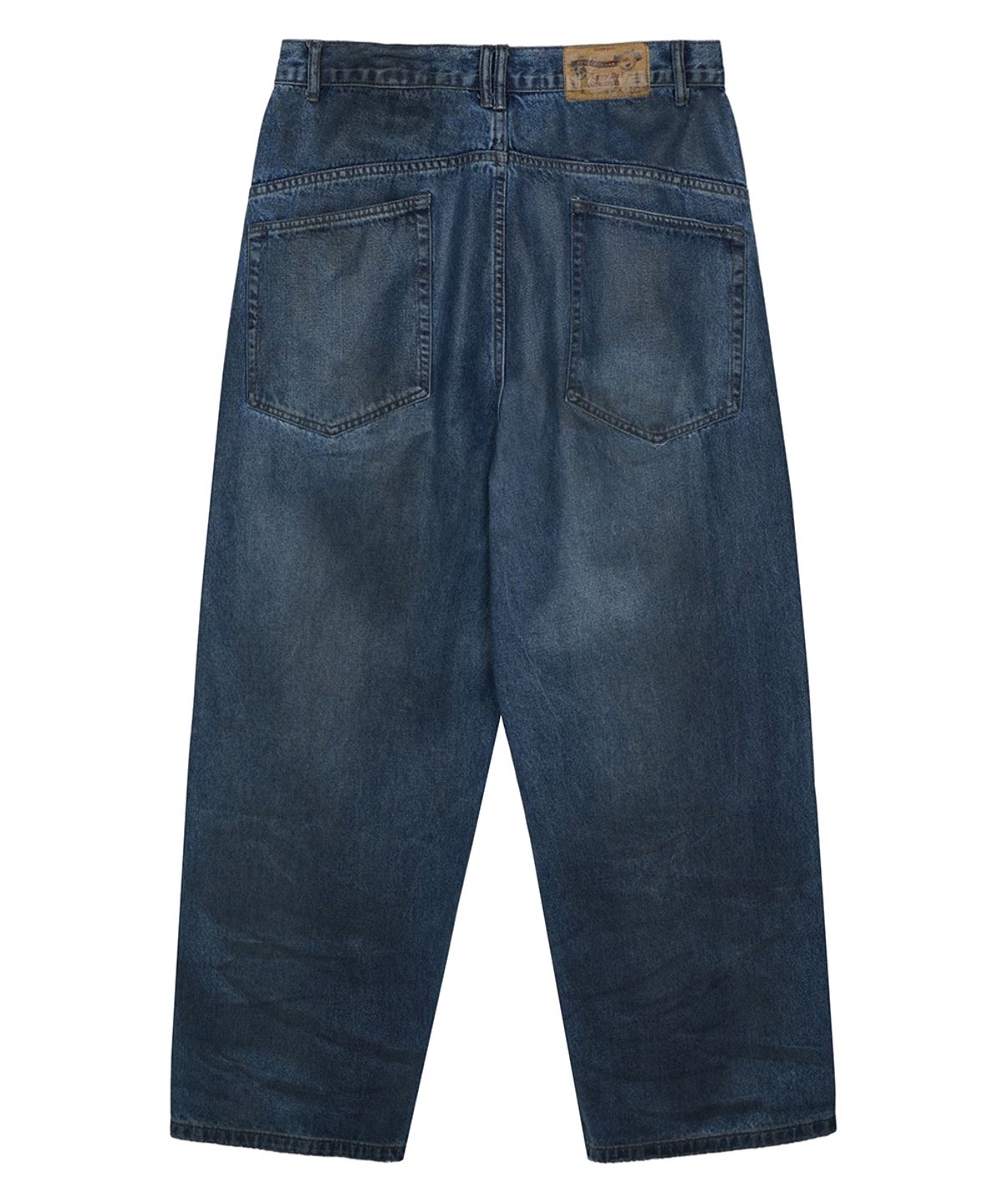 이예(YIYAE) Old School Wide Fit Denim Jeans Blue
