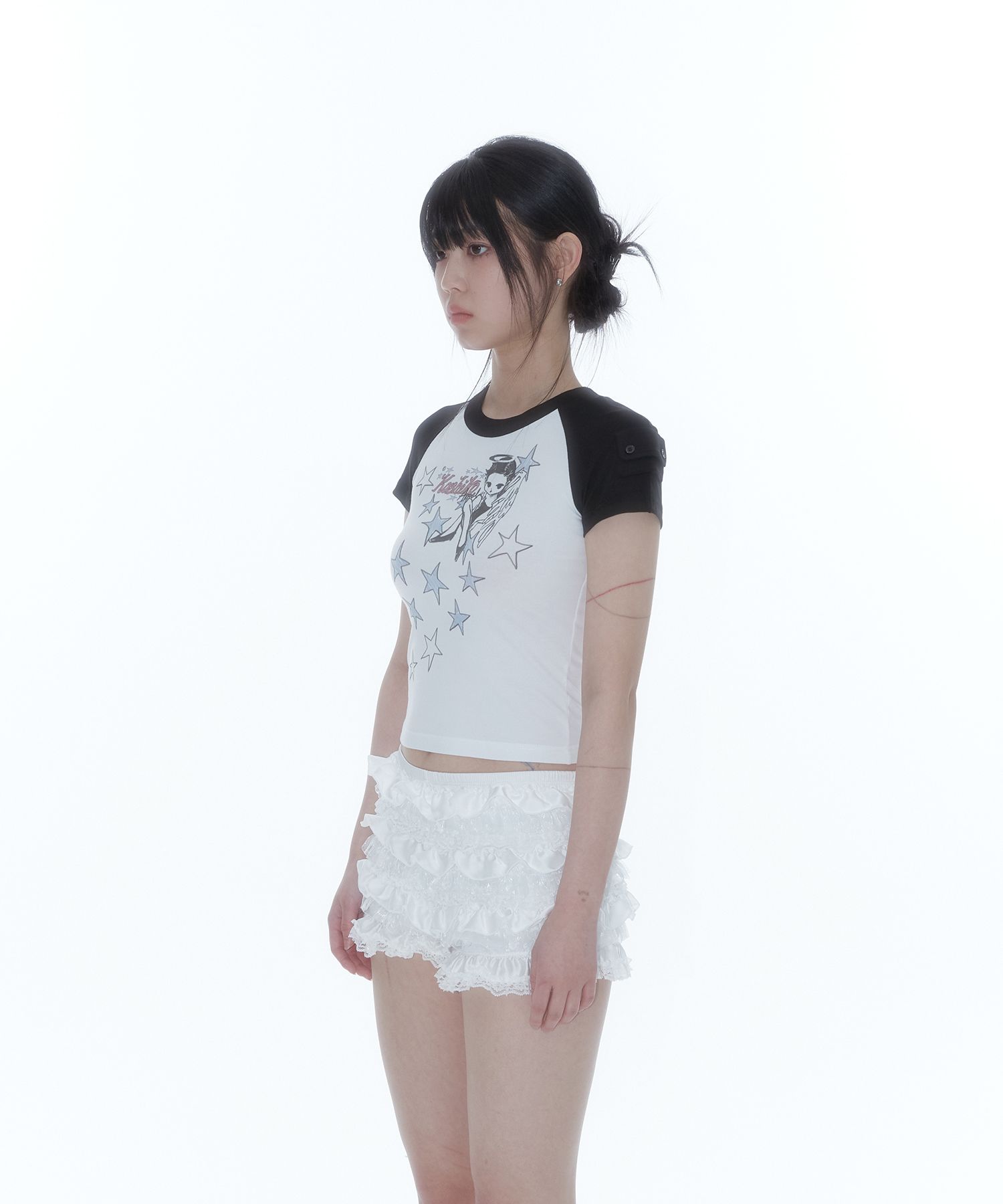 [Kashiko] ★ Kashiko Angelic Pocket Raglan T Shirt KASHIKO] Kashiko Angelic Pocket Raglan T Shirt – SellerWork