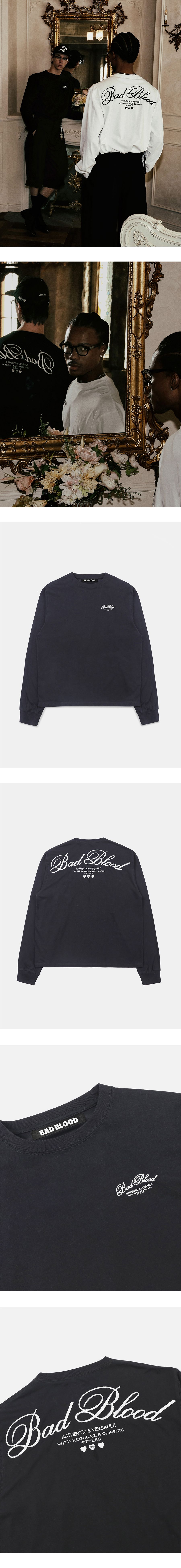 BADBLOOD ロングスリーブシャツ 91 MUSINSA | BADBLOOD Classic Logo Long Sleeve - Black