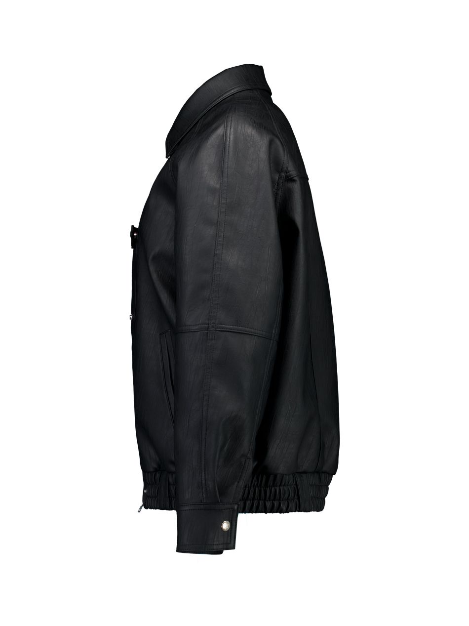 셋업이엑스이(SETUP-EXE) STUDDED BOMBER JACKET / BLACK