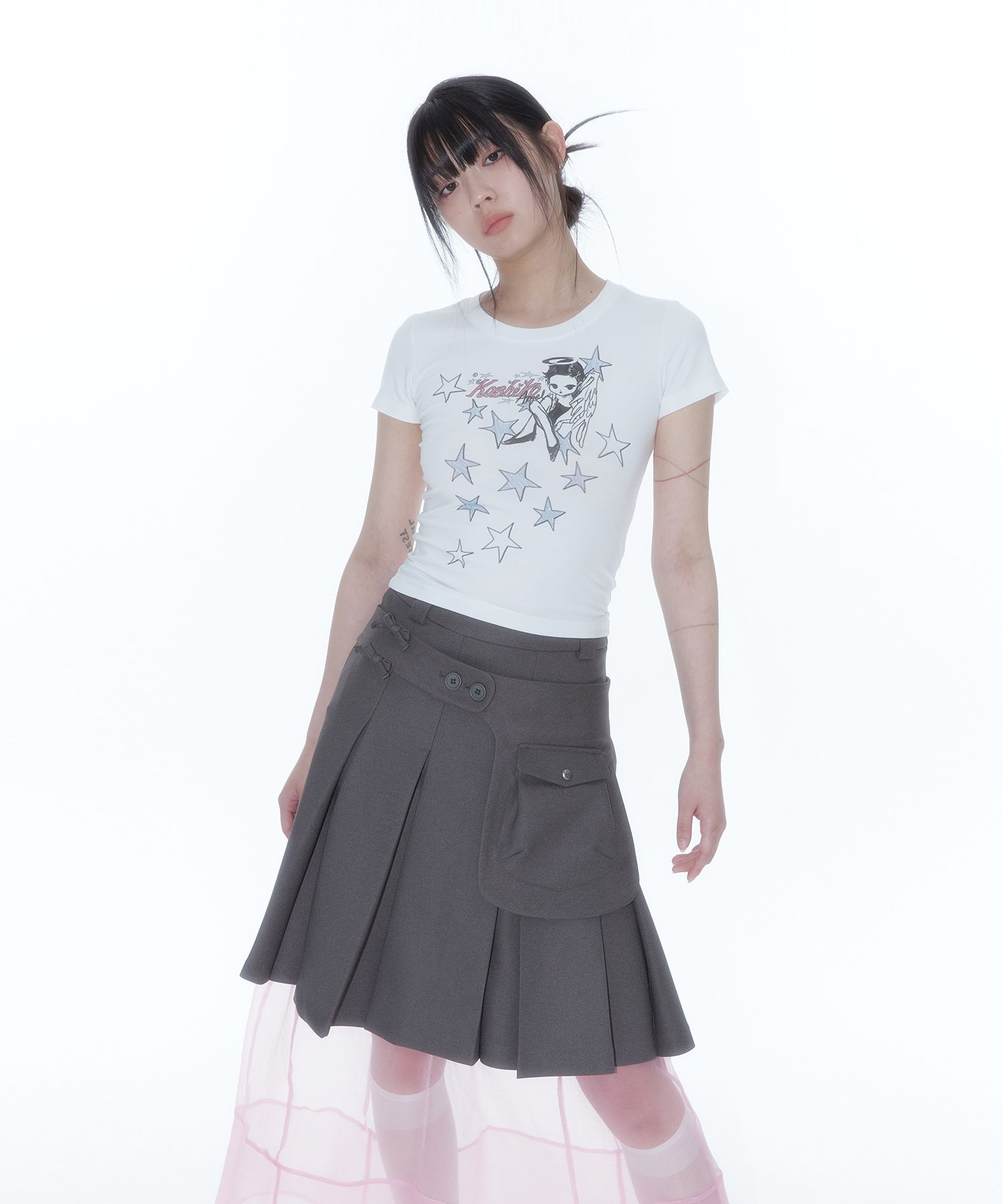 ●Kashiko●25SS Kashiko Angelic Over T Shirt Kashiko】25ss Kashiko Angelic Over T Shirt (Kashiko/Tシャツ