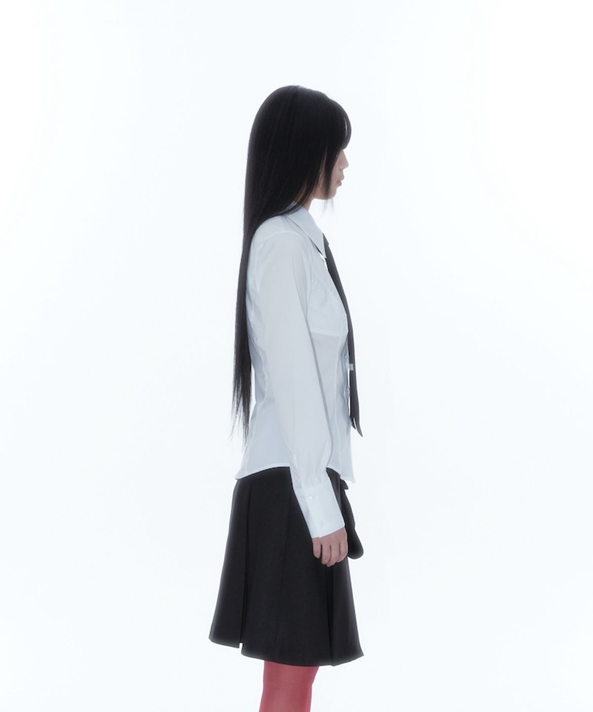 카시코(KASHIKO) Slim Corset Shirts White