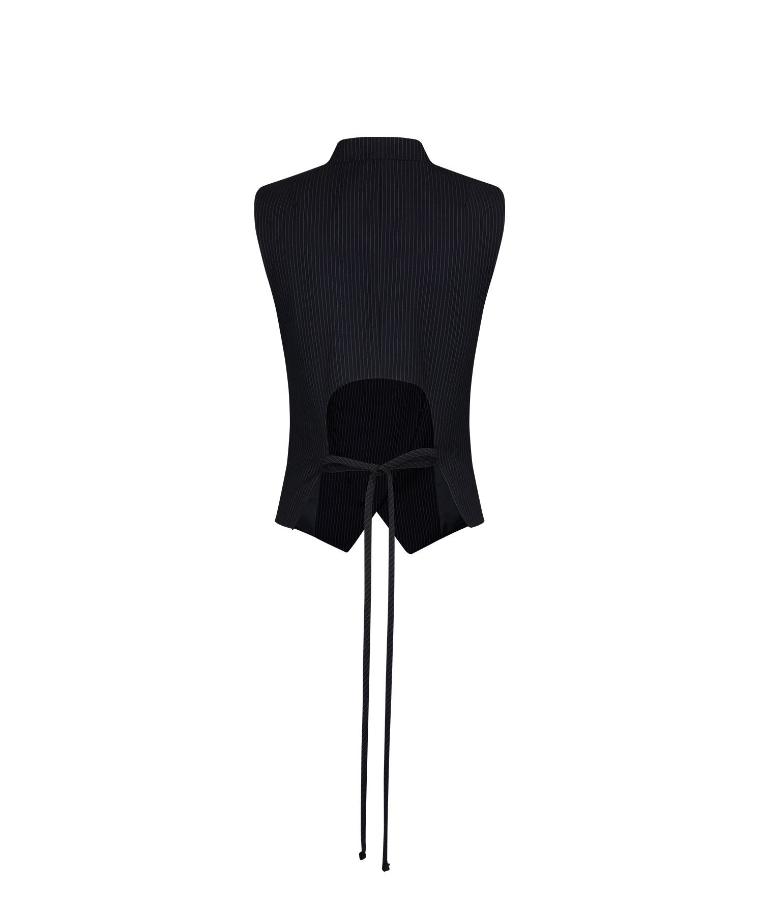 MUSINSA | KASHIKO Preppy China Collar Vest Stripe
