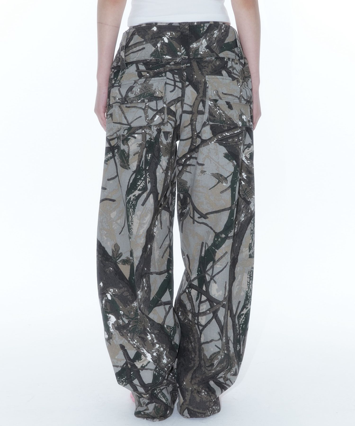 ●Kashiko● 25SS Belt Rivet Oval Pants MUSINSA | KASHIKO Belt Rivet Oval Pants Camo