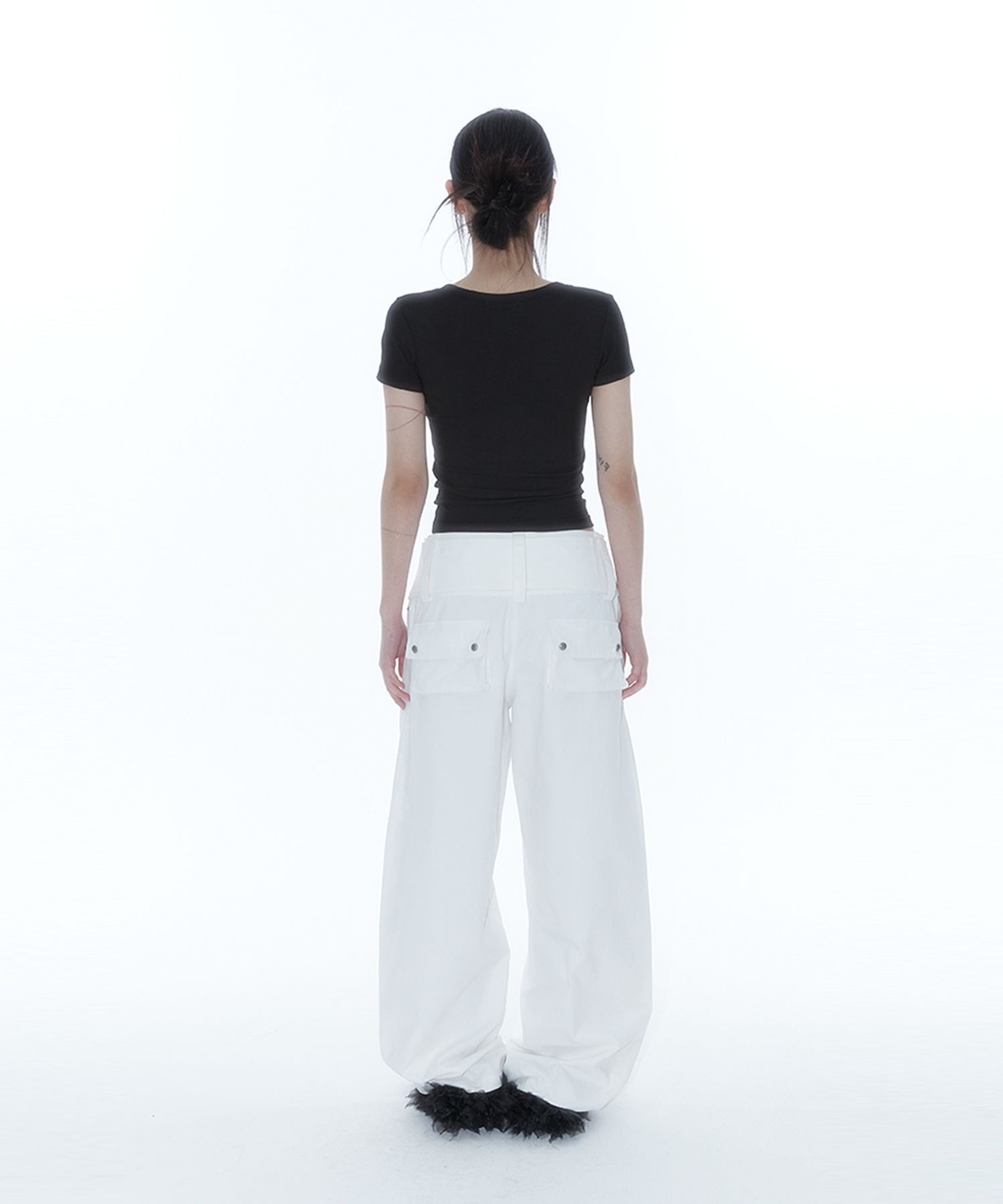 ●Kashiko● 25SS Belt Rivet Oval Pants MUSINSA | KASHIKO Belt Rivet Oval Pants Camo