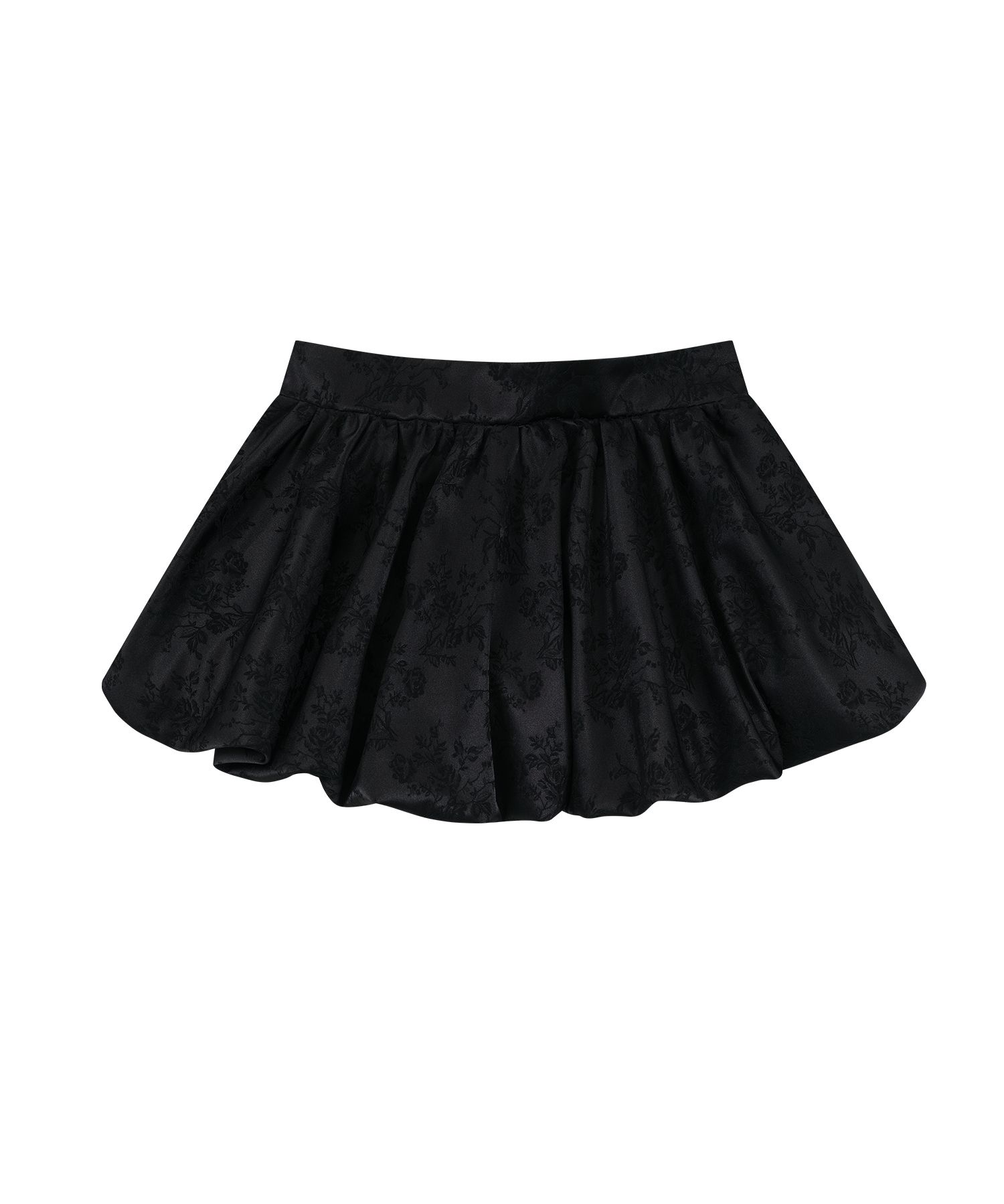 MUSINSA | KASHIKO Fairy Ribbon Bubble Skirt Black