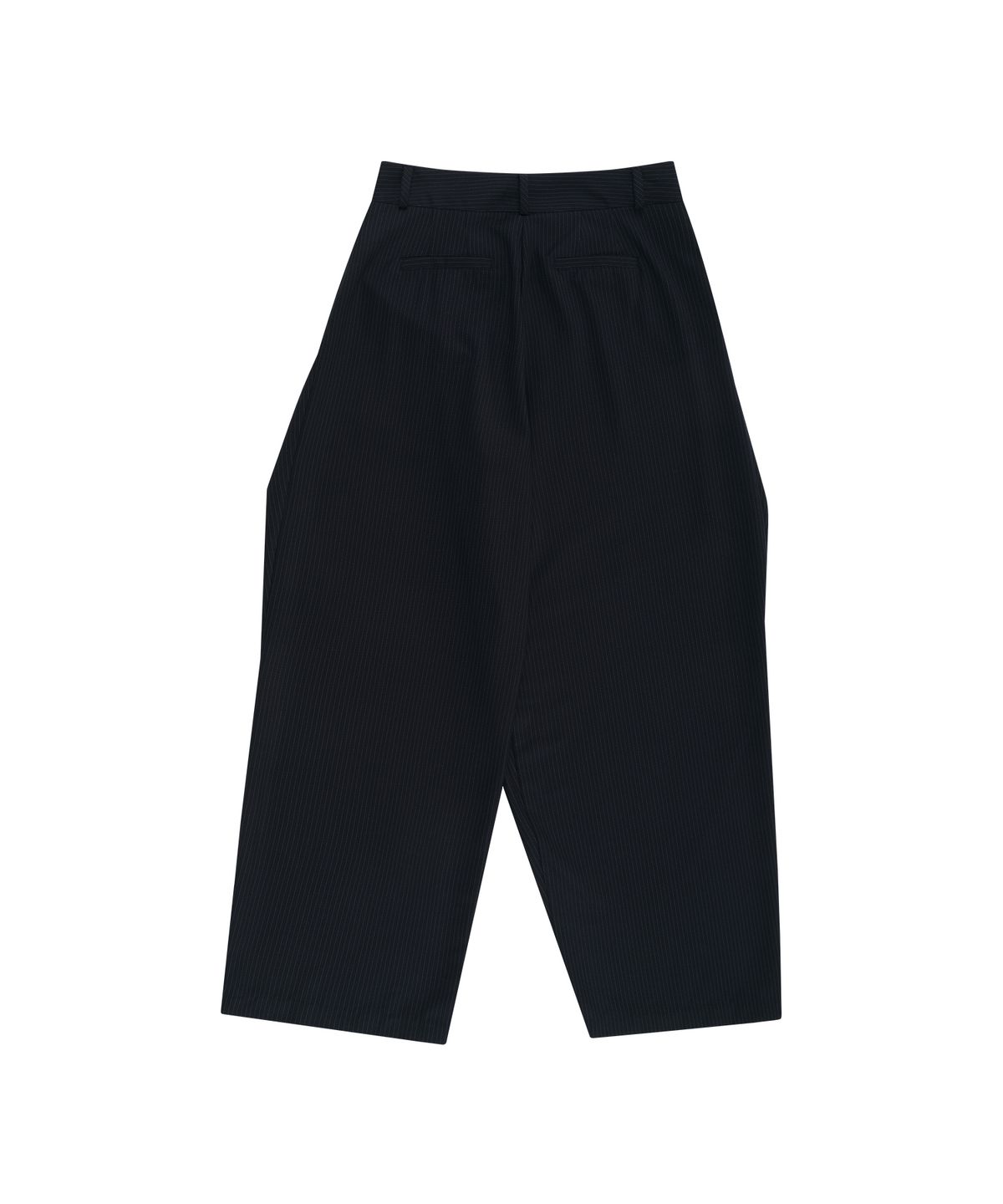 카시코(KASHIKO) Pintuck Asymmetric Trousers Stripe