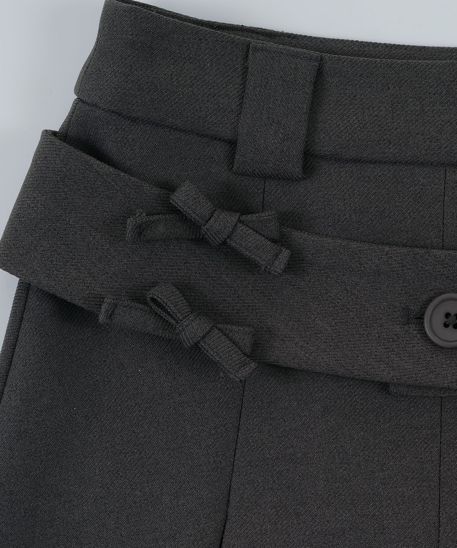 Kashiko★Ribbon Preppy Pleated Skirt★2 Color MUSINSA | KASHIKO Ribbon Preppy Pleated Skirt Charcoal