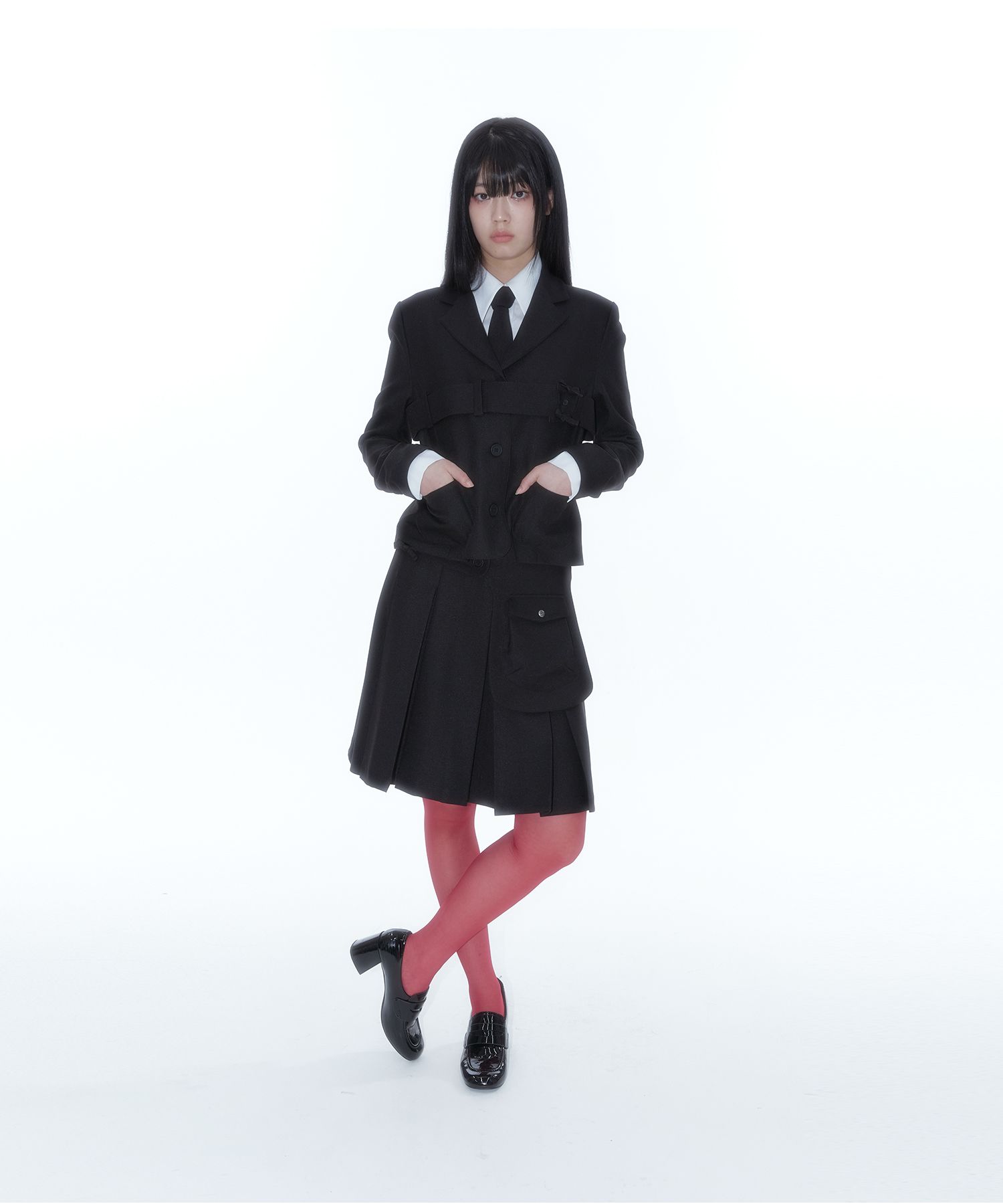Kashiko★スカート★韓国★人気★Ribbon Preppy Pleated Skirt MUSINSA | KASHIKO Ribbon Preppy Pleated Skirt Black