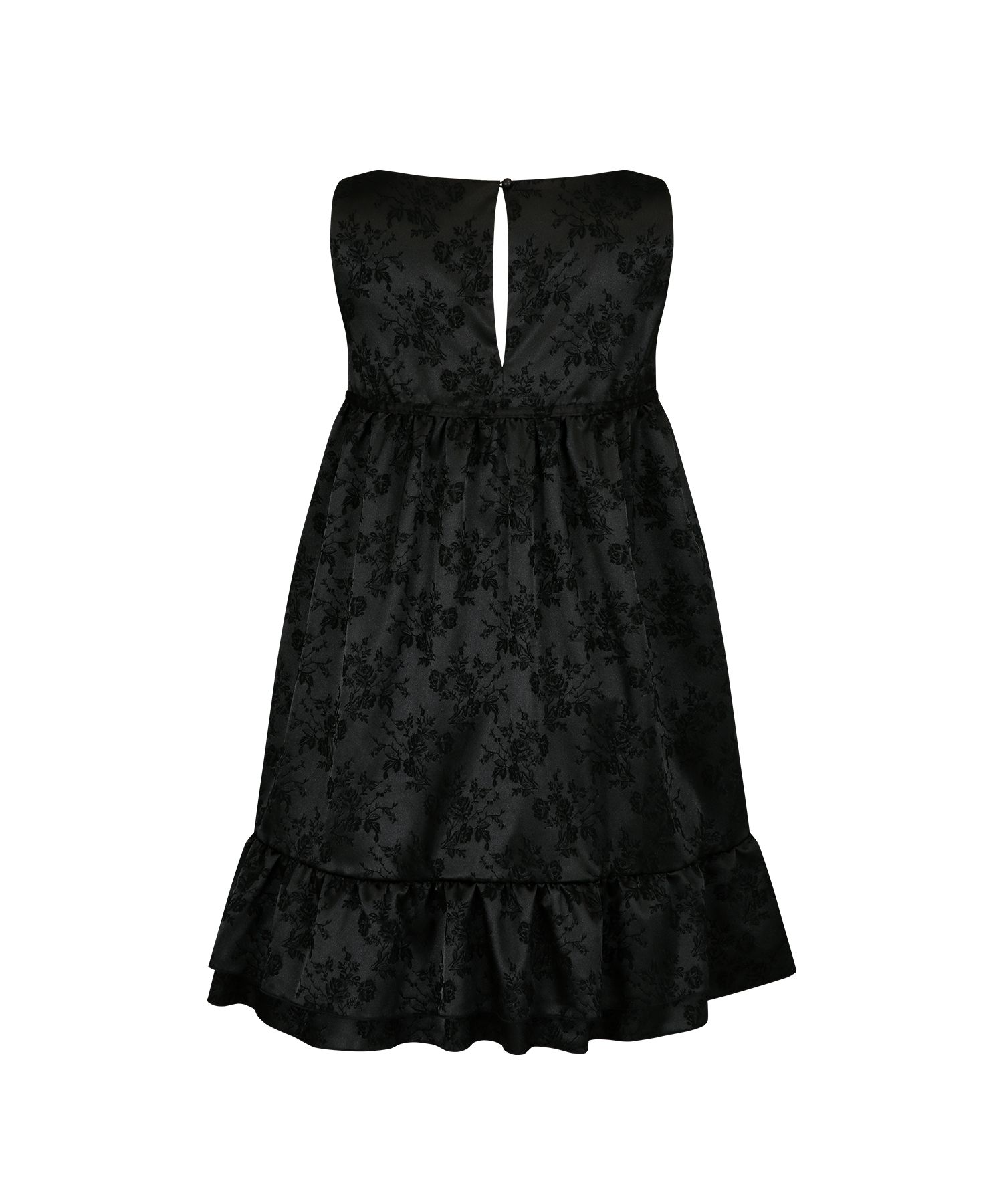 MUSINSA | KASHIKO Ribbon Balloon Dress Black